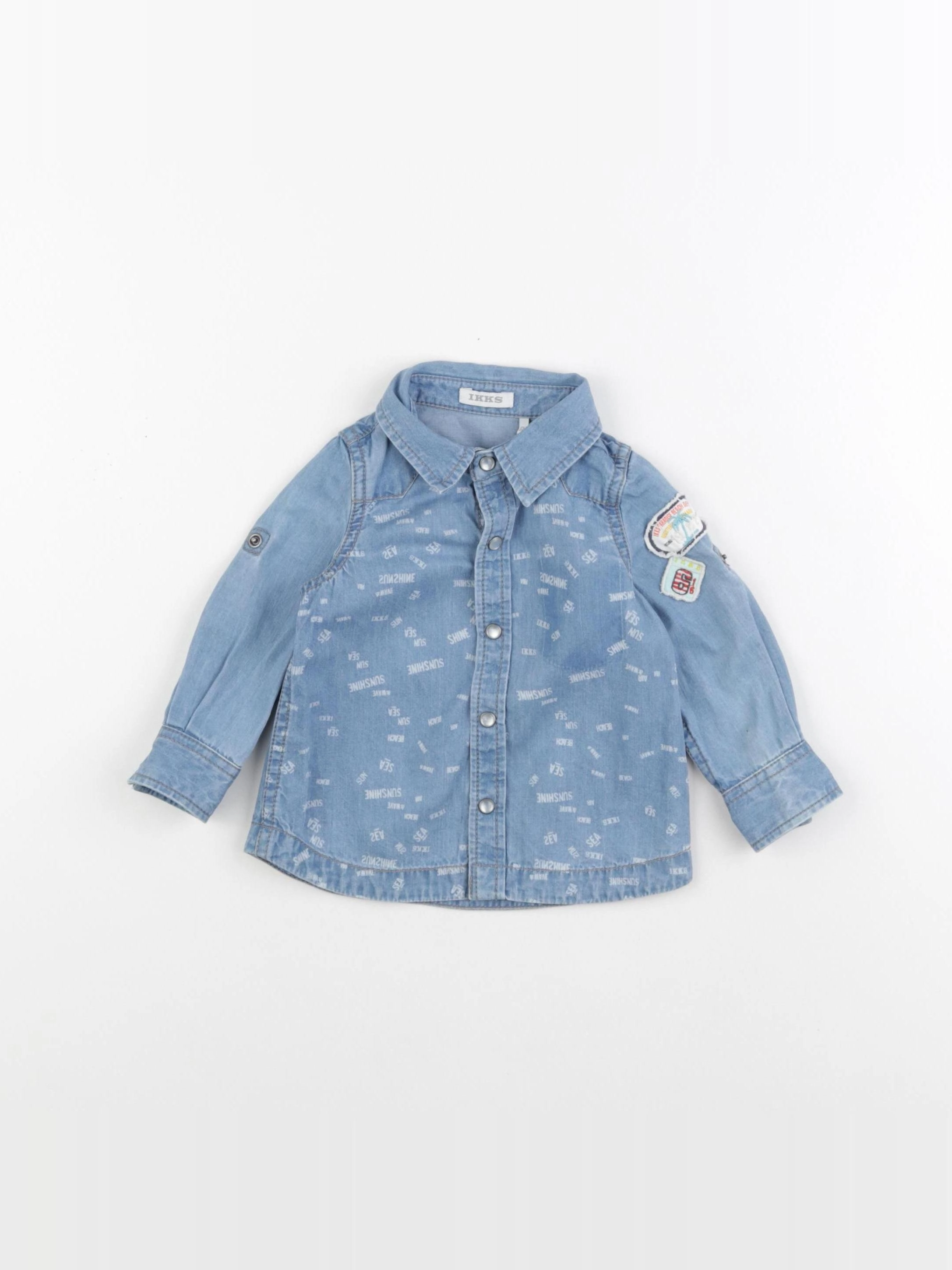 IKKS - chemise bleu - 6 mois