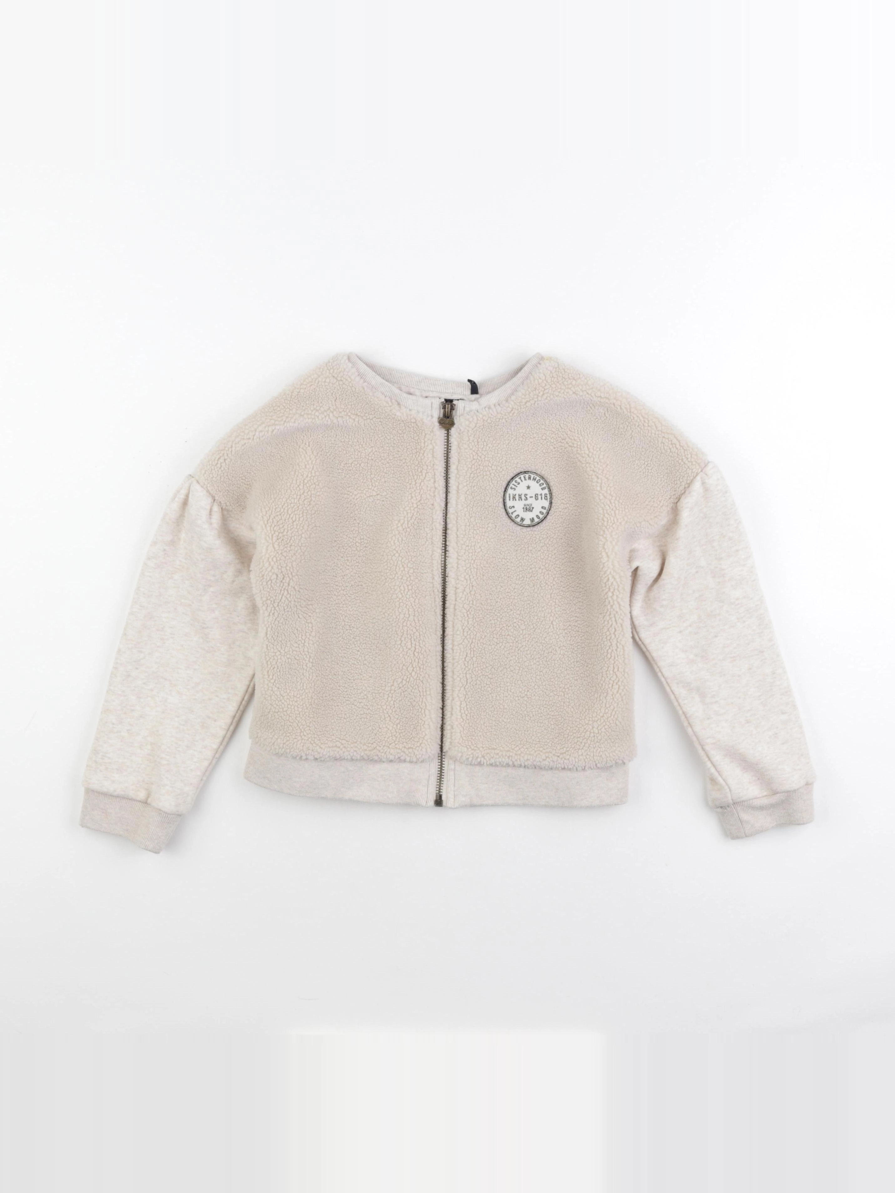 IKKS - sweat beige - 8 ans