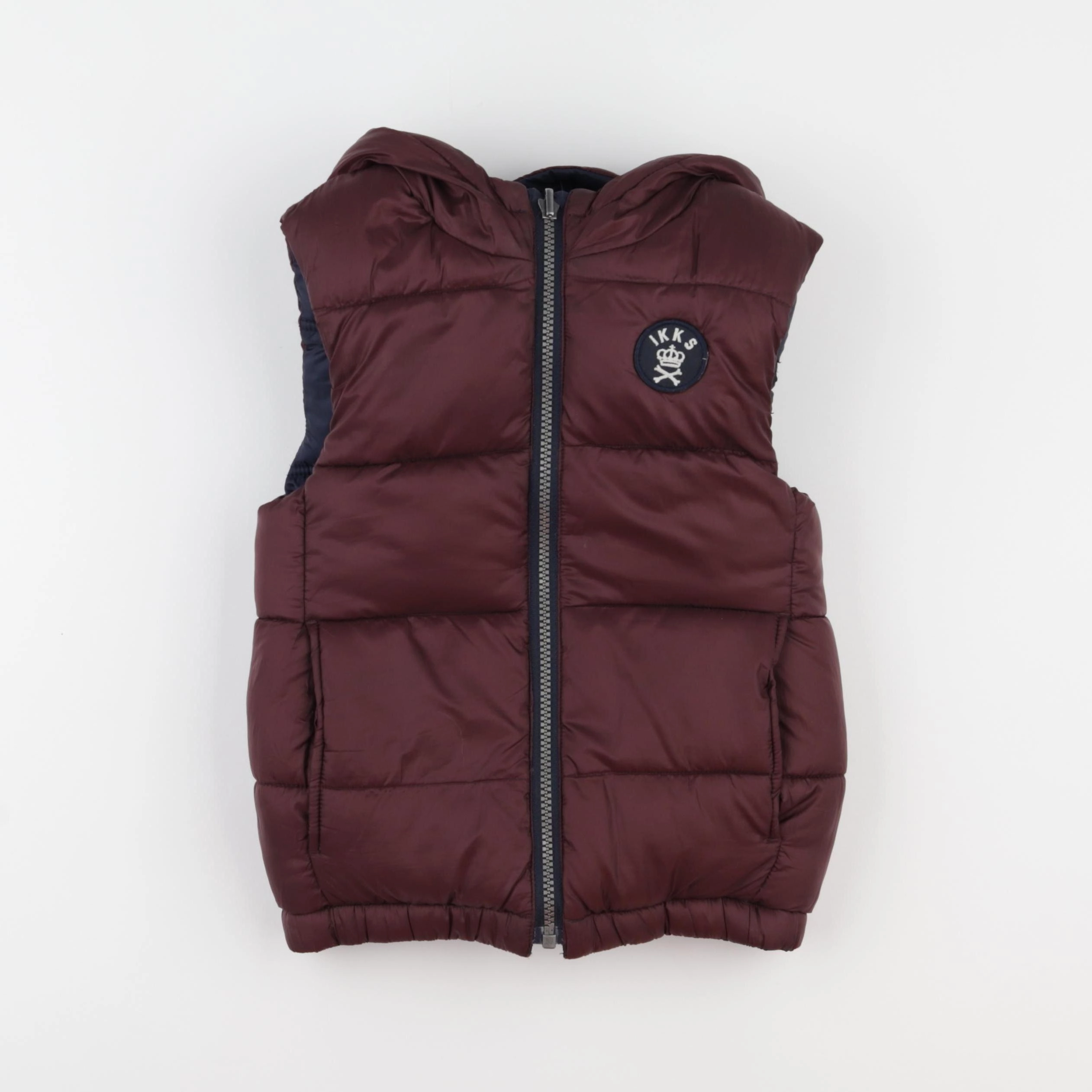 IKKS - doudoune réversible violet, bleu - 6 ans