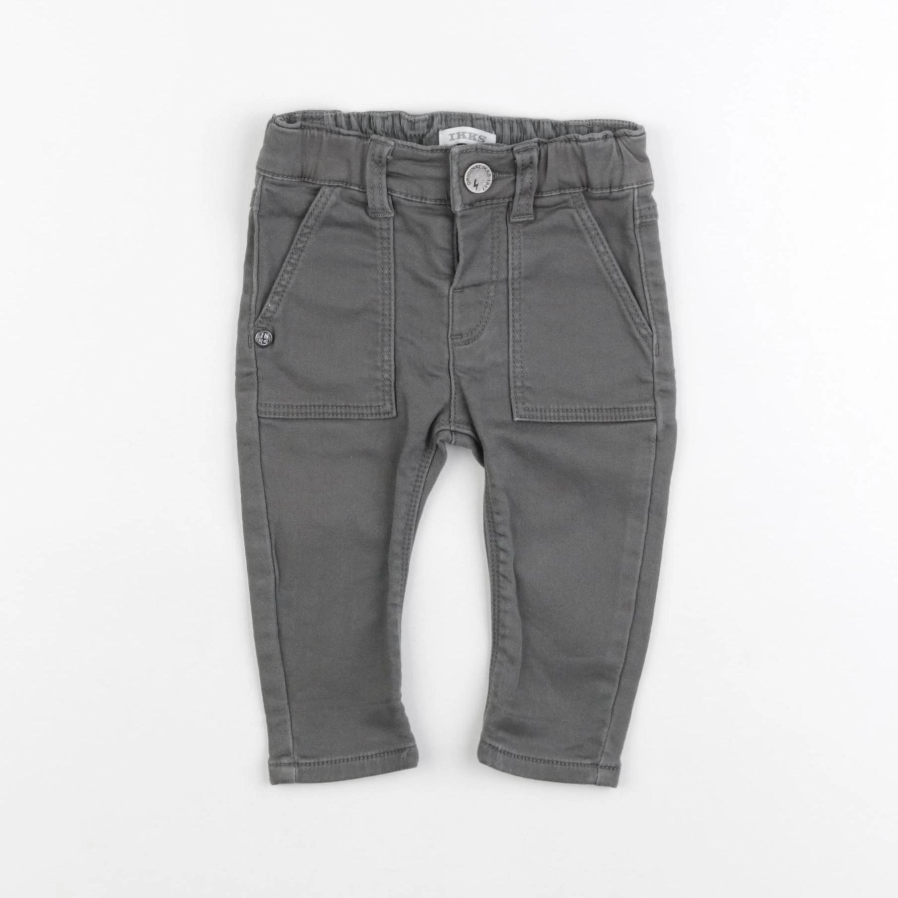 IKKS - pantalon gris - 6 mois