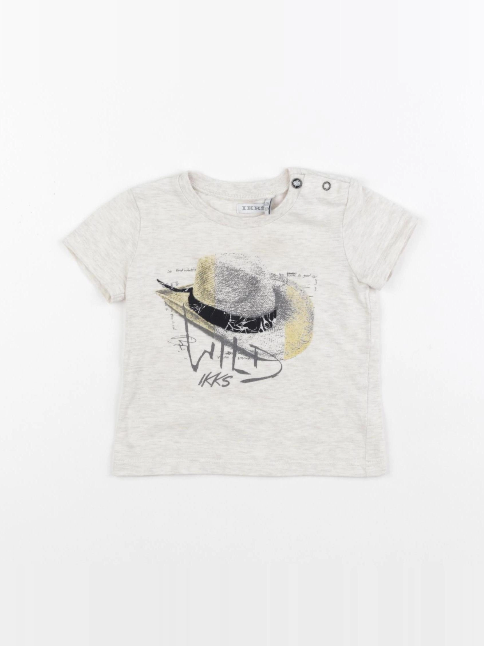 IKKS - tee-shirt beige - 6 mois