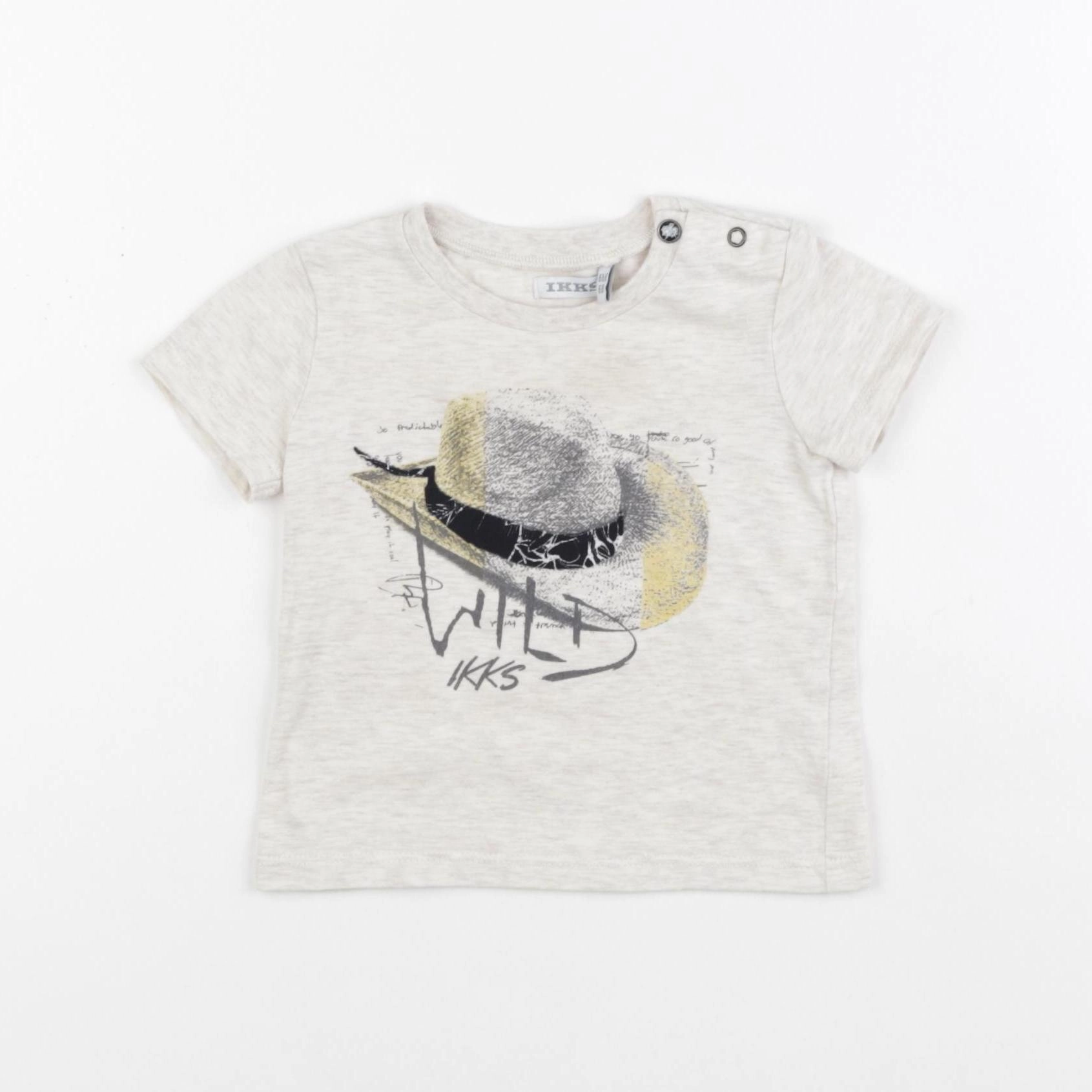 IKKS - tee-shirt beige - 6 mois