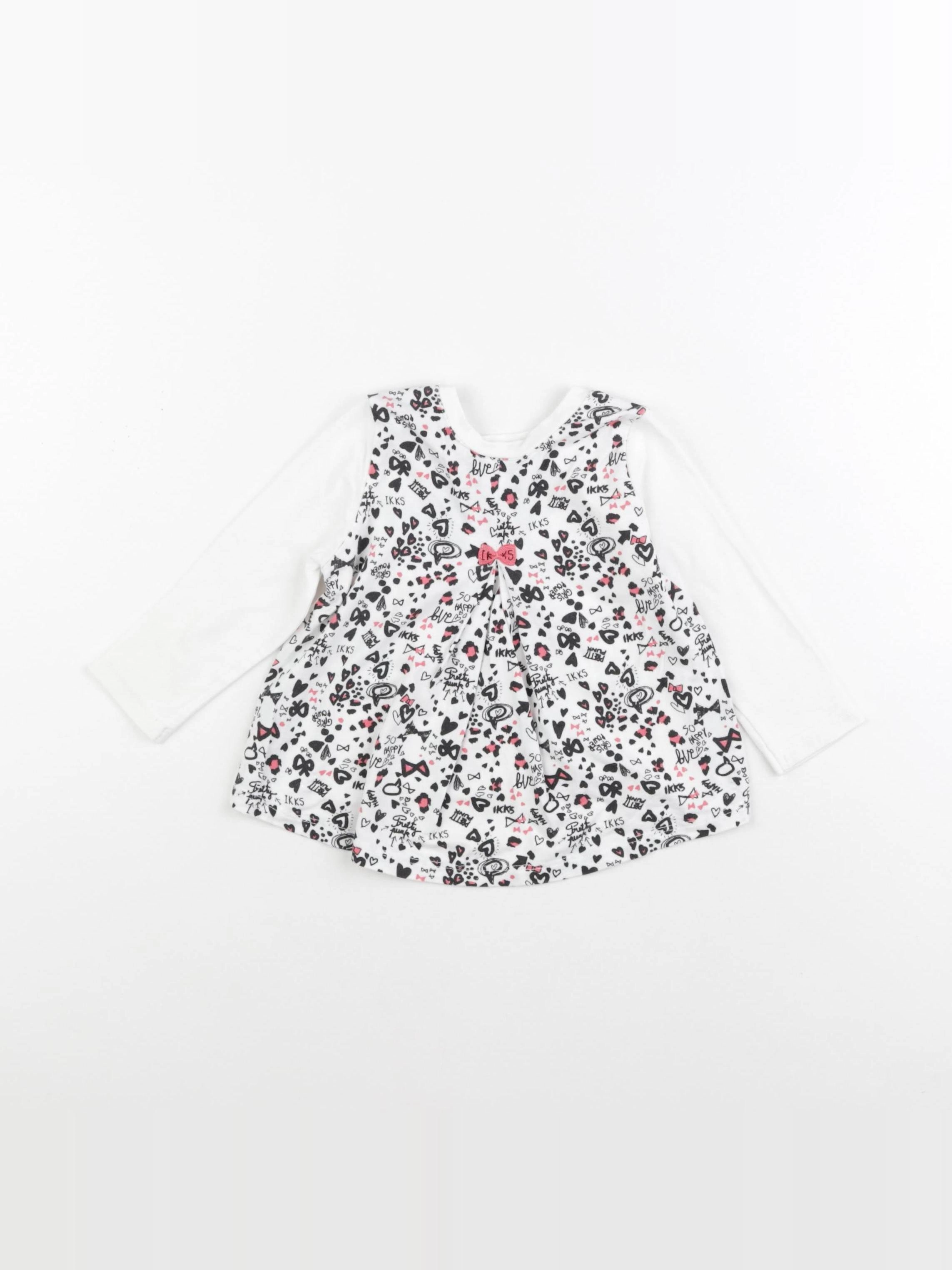 IKKS - tee-shirt blanc - 12 mois