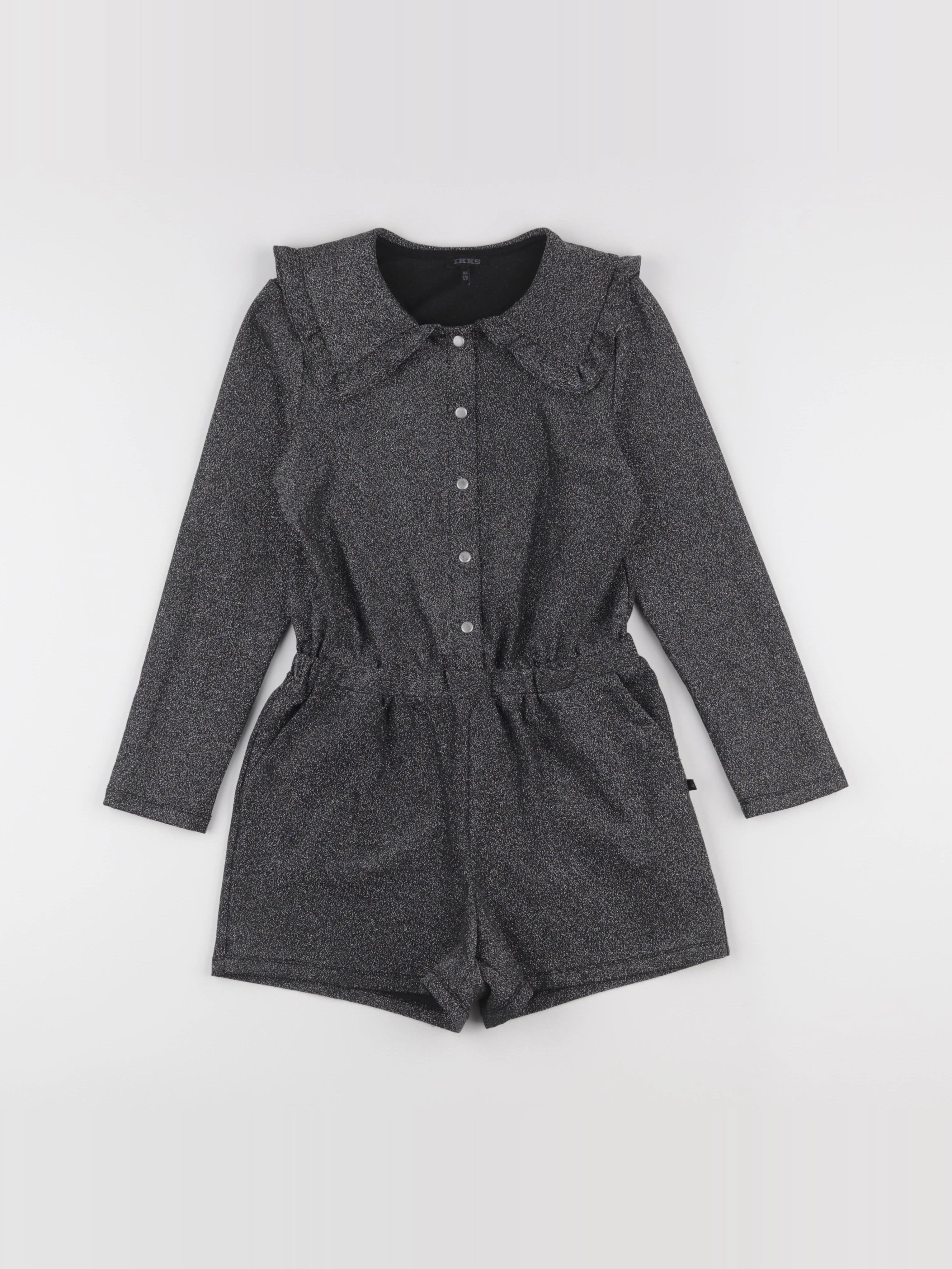 IKKS - robe gris, argent - 8 ans