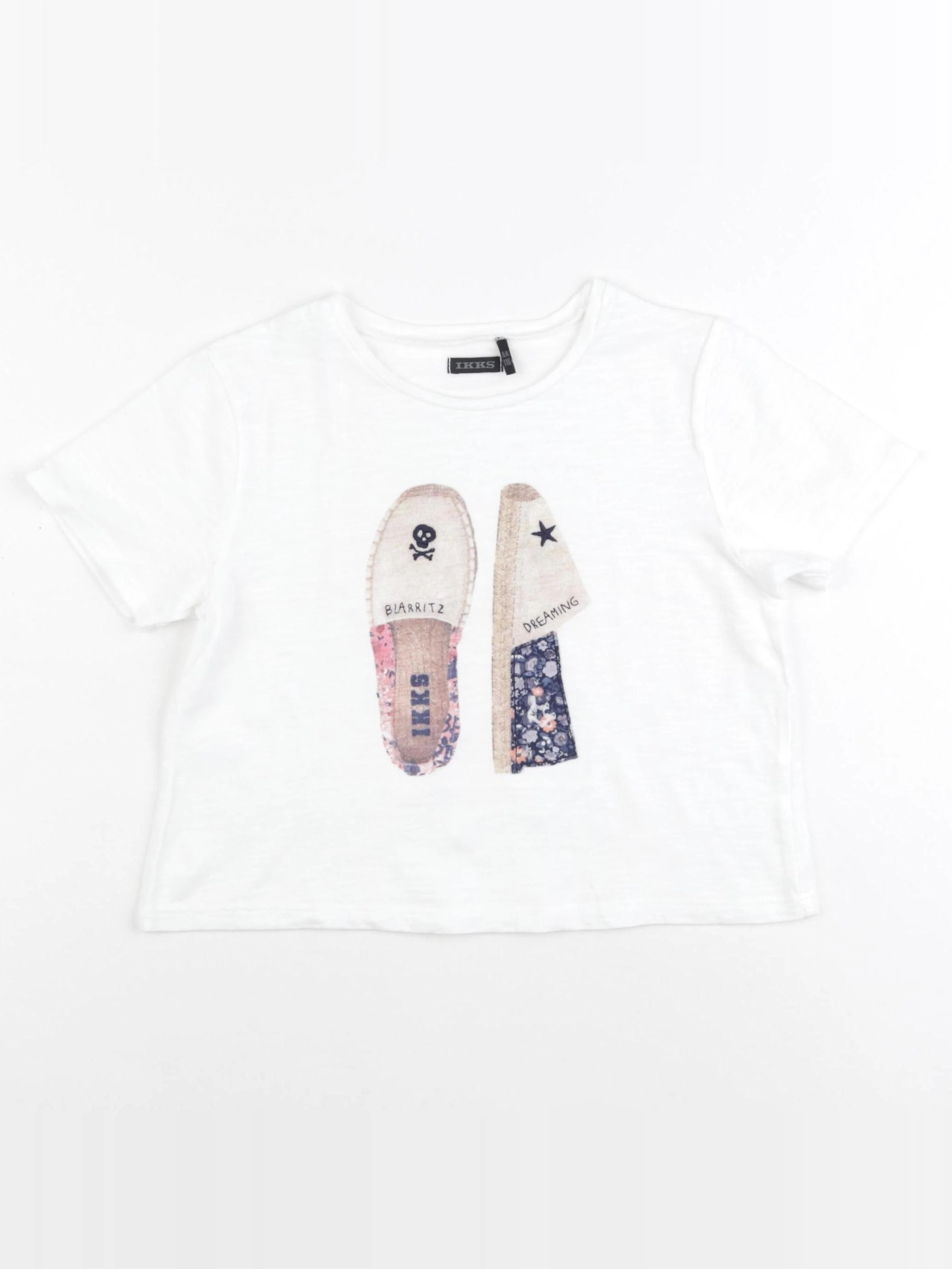 IKKS - tee-shirt blanc - 6 ans