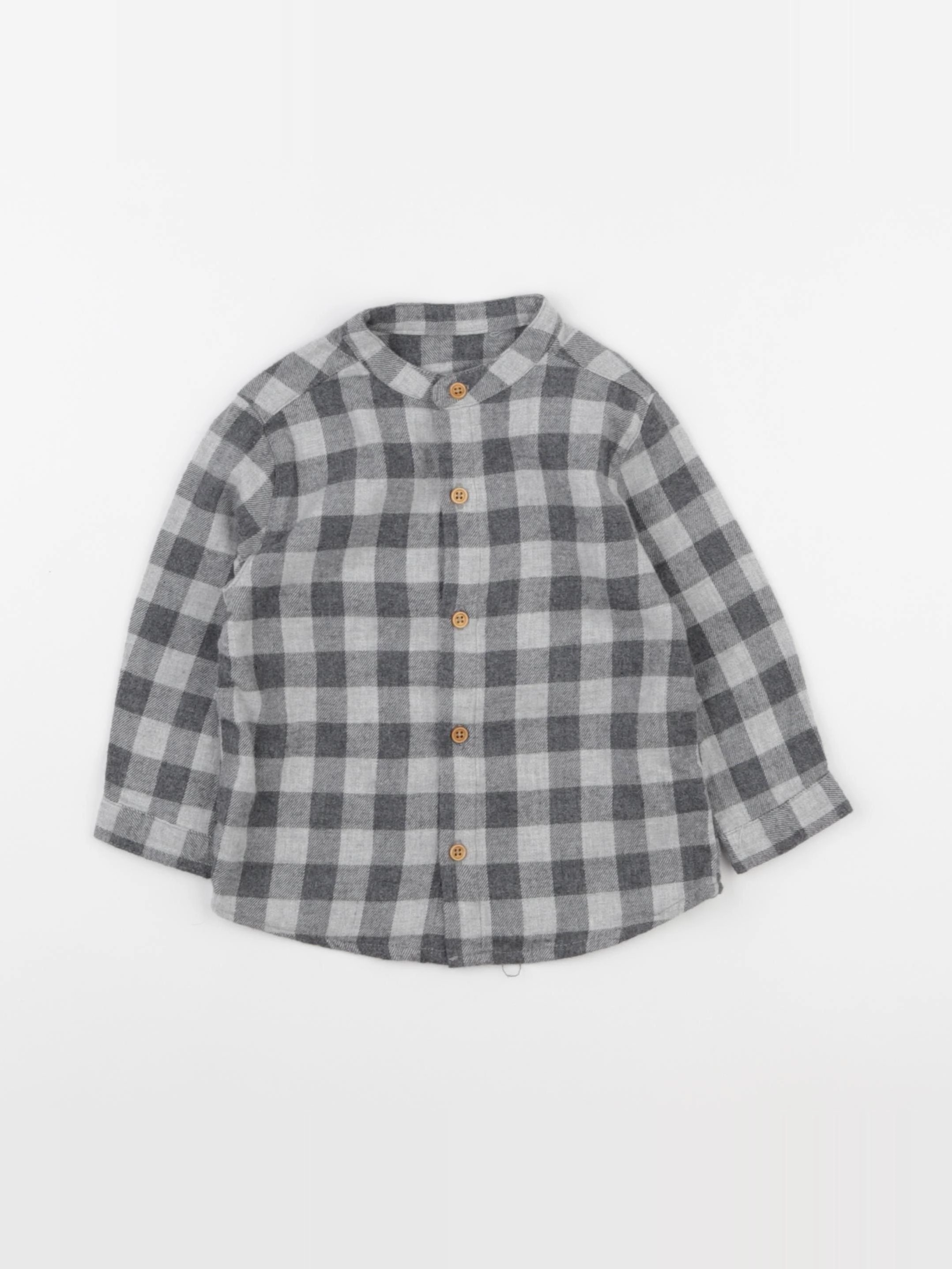 Boutchou - chemise gris - 12 mois