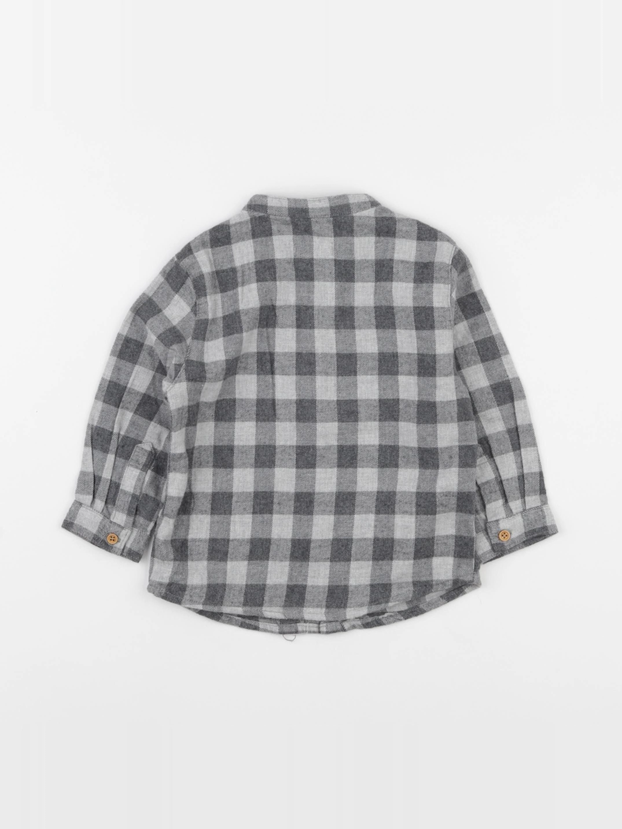Boutchou - chemise gris - 12 mois