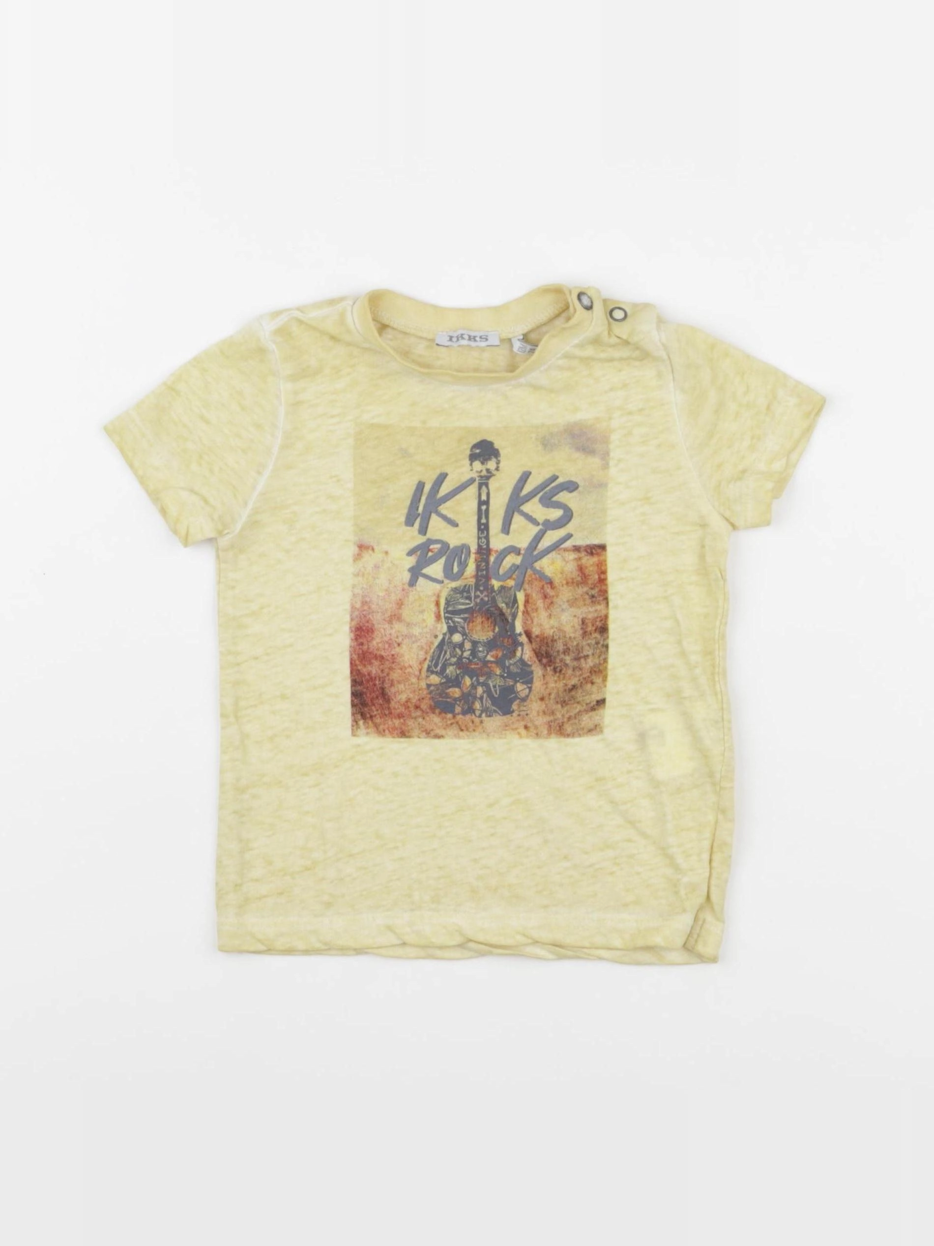 IKKS - tee-shirt jaune - 12 mois