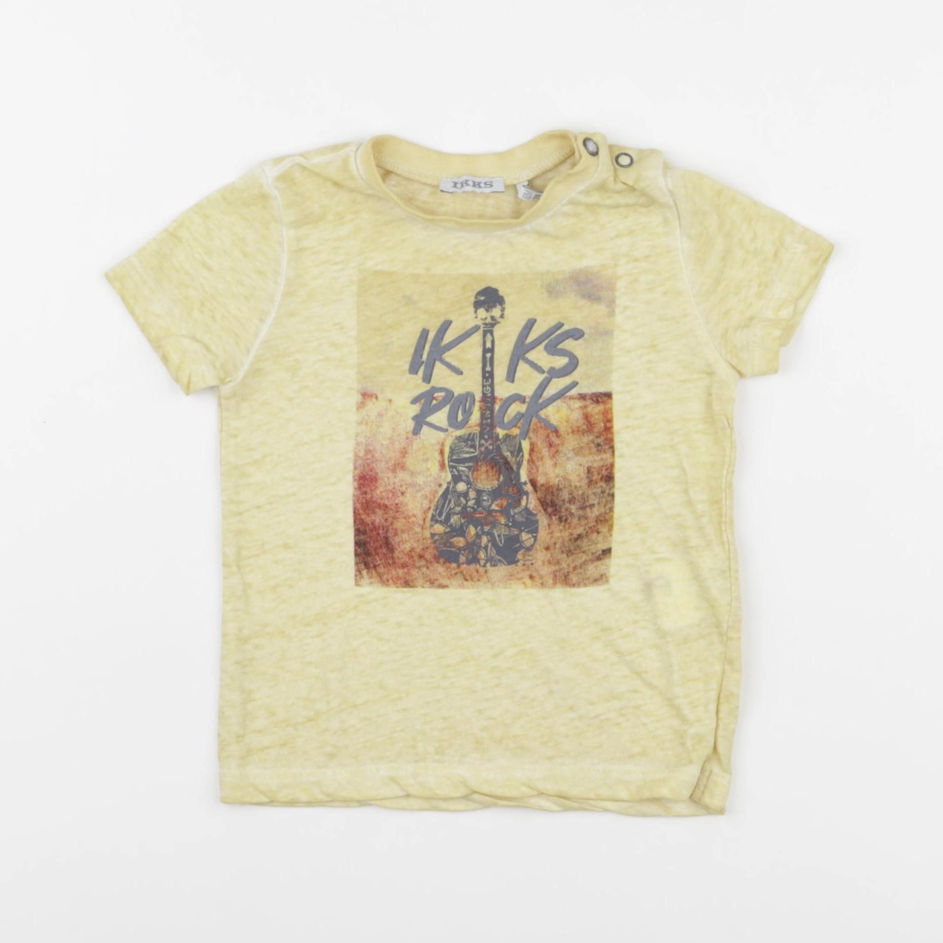IKKS - tee-shirt jaune - 12 mois