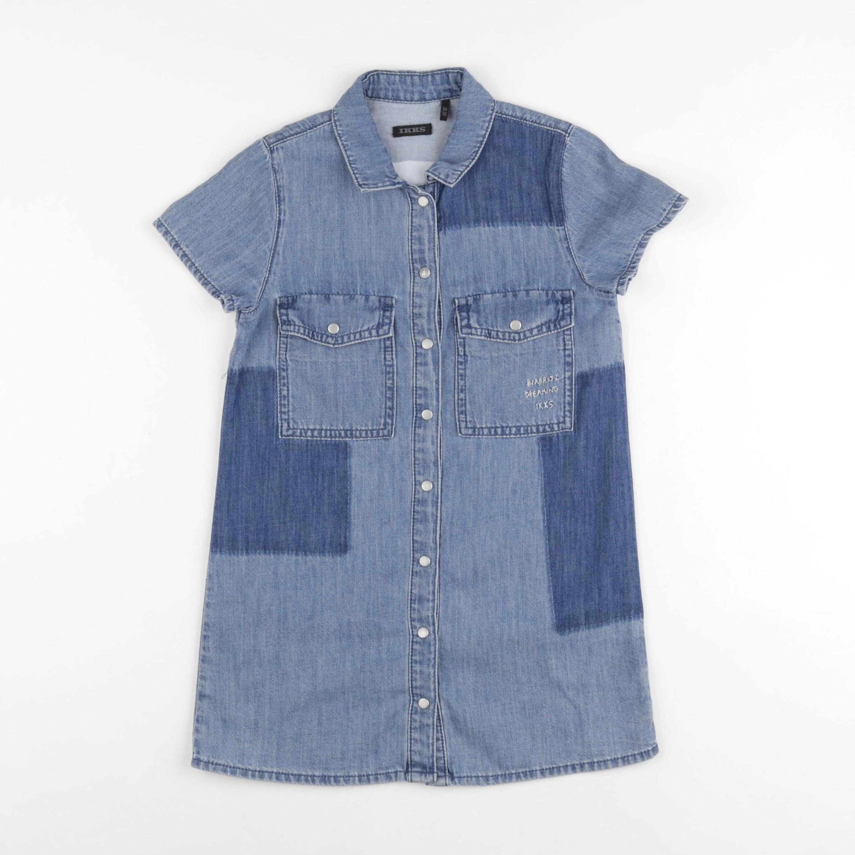 IKKS - robe bleu - 6 ans