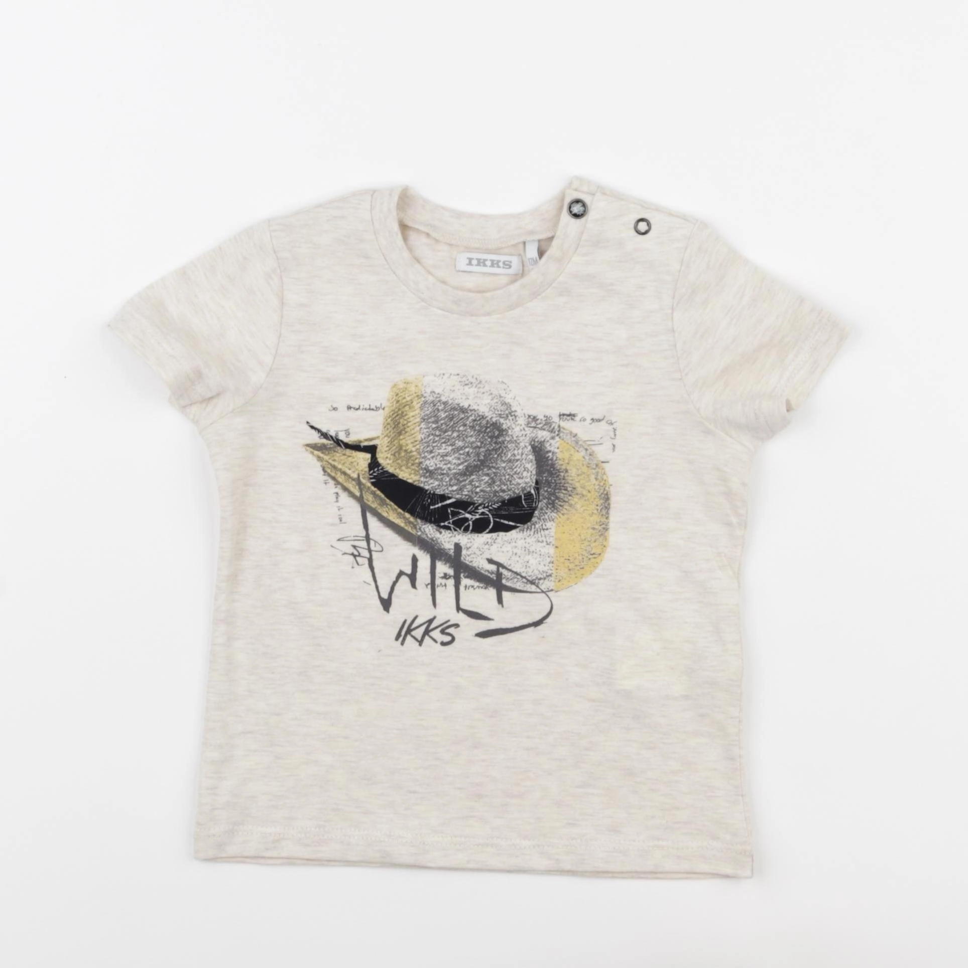 IKKS - tee-shirt beige - 12 mois
