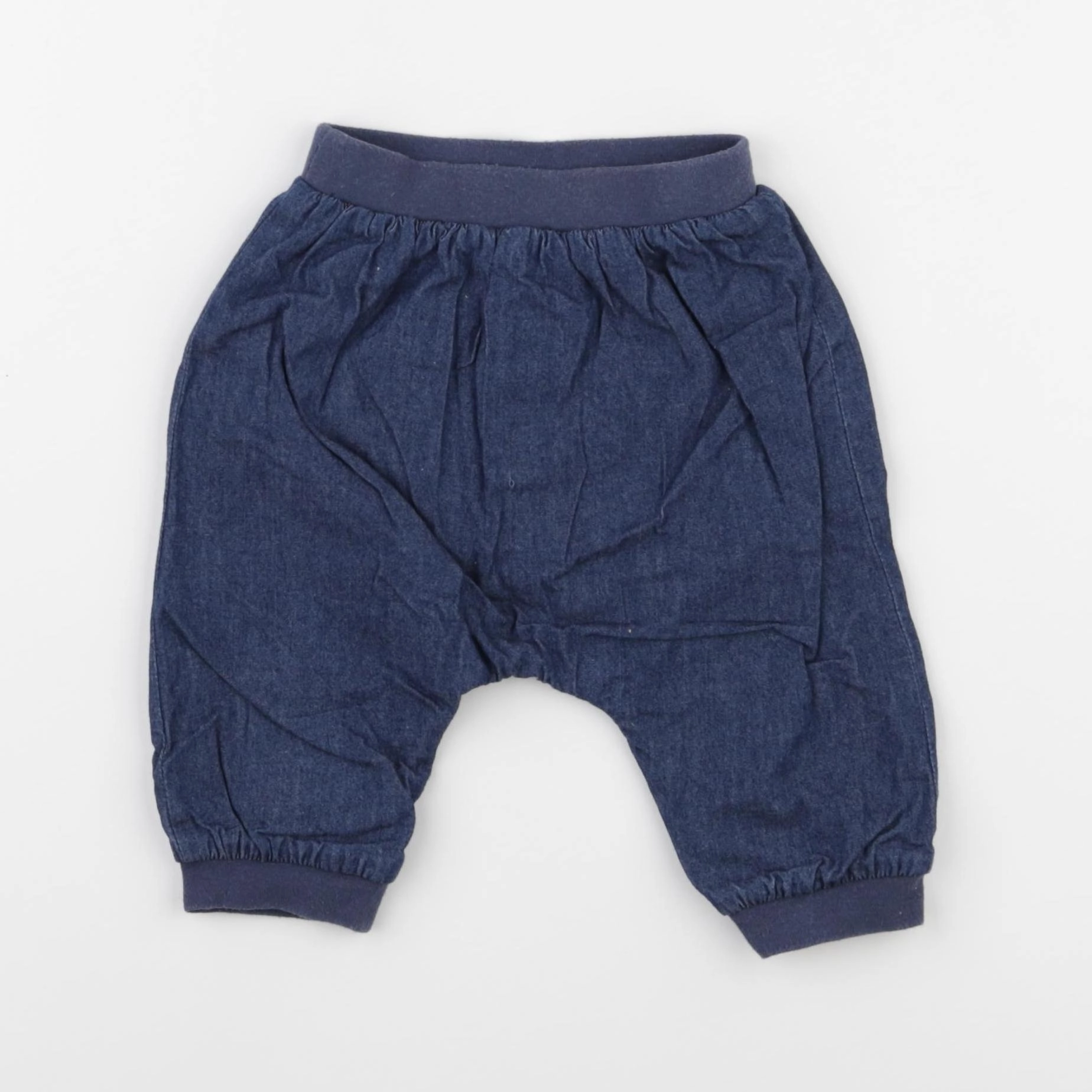 Boutchou - sarouel doublé bleu - 6 mois