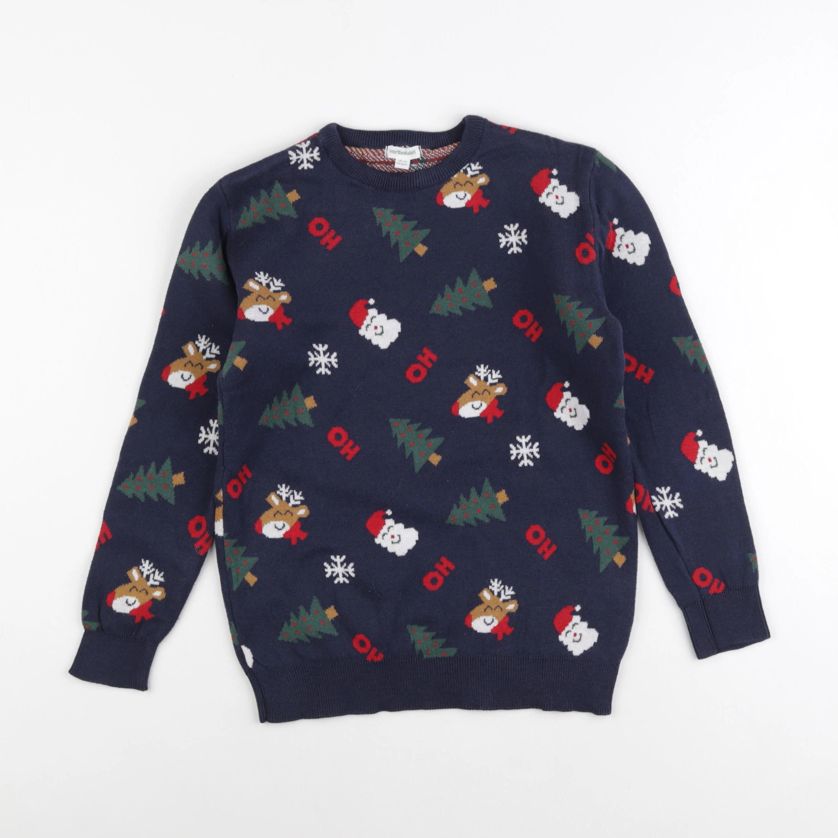Vertbaudet - pull multicolore - 10 ans