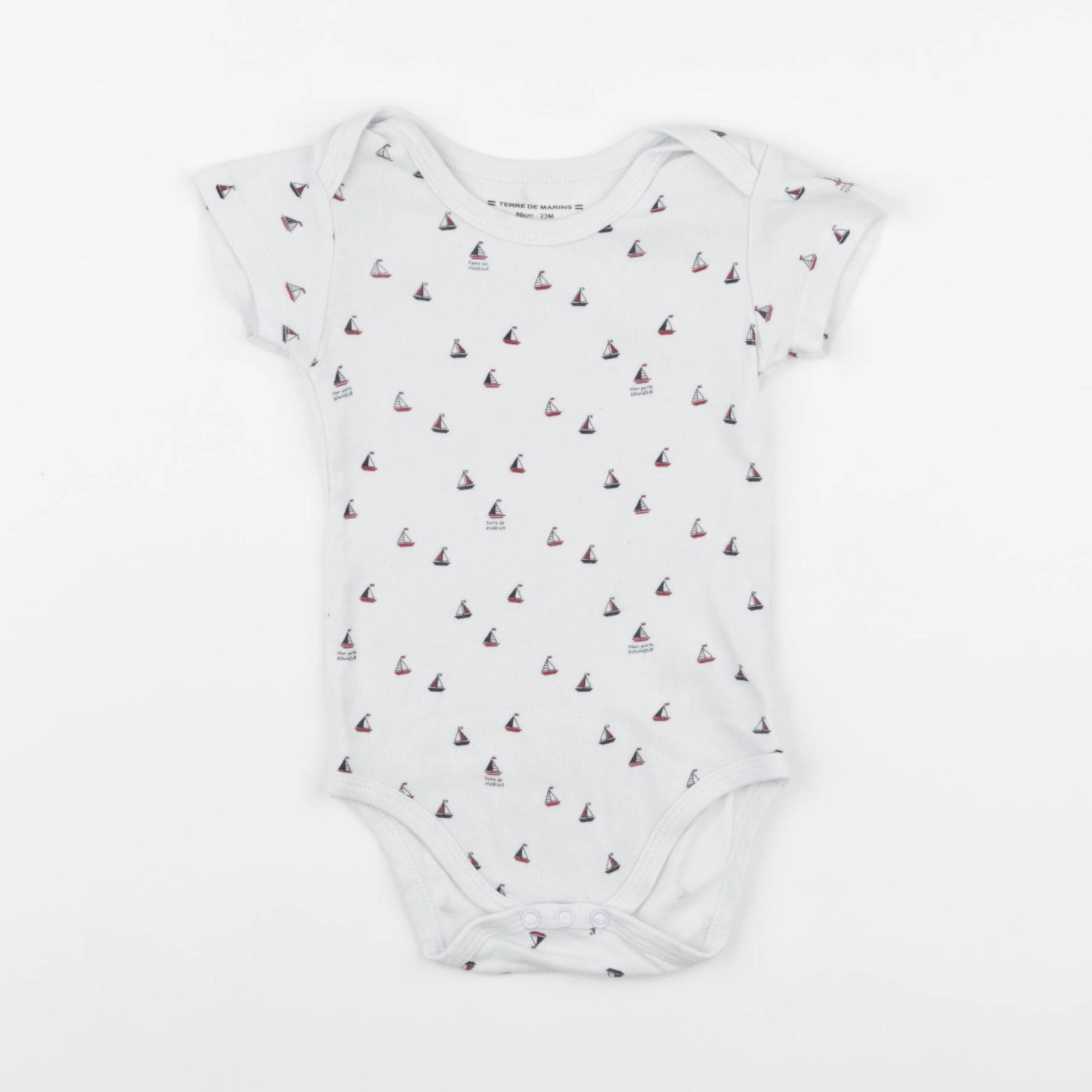 Terre de marins - body blanc - 24 mois