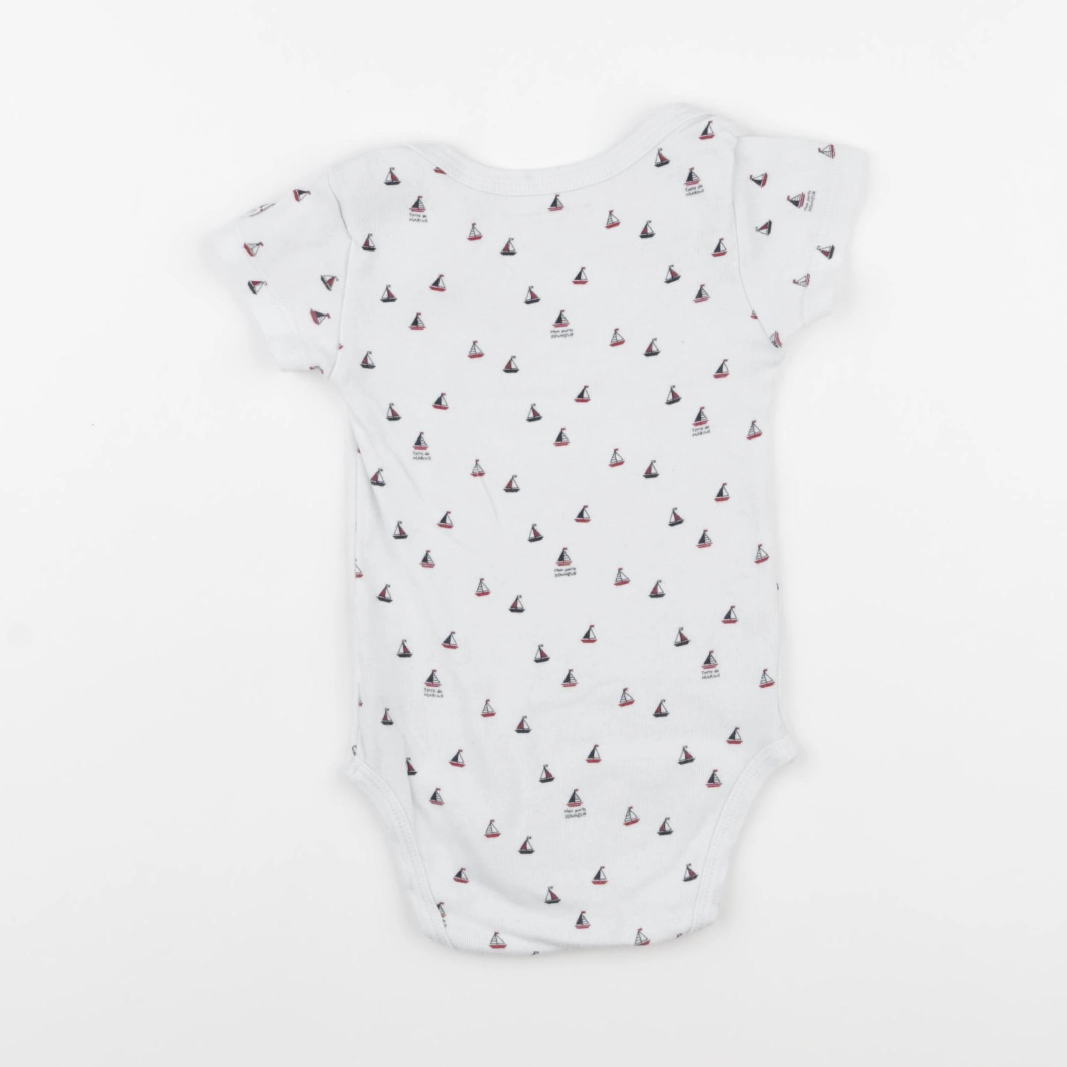 Terre de marins - body blanc - 24 mois
