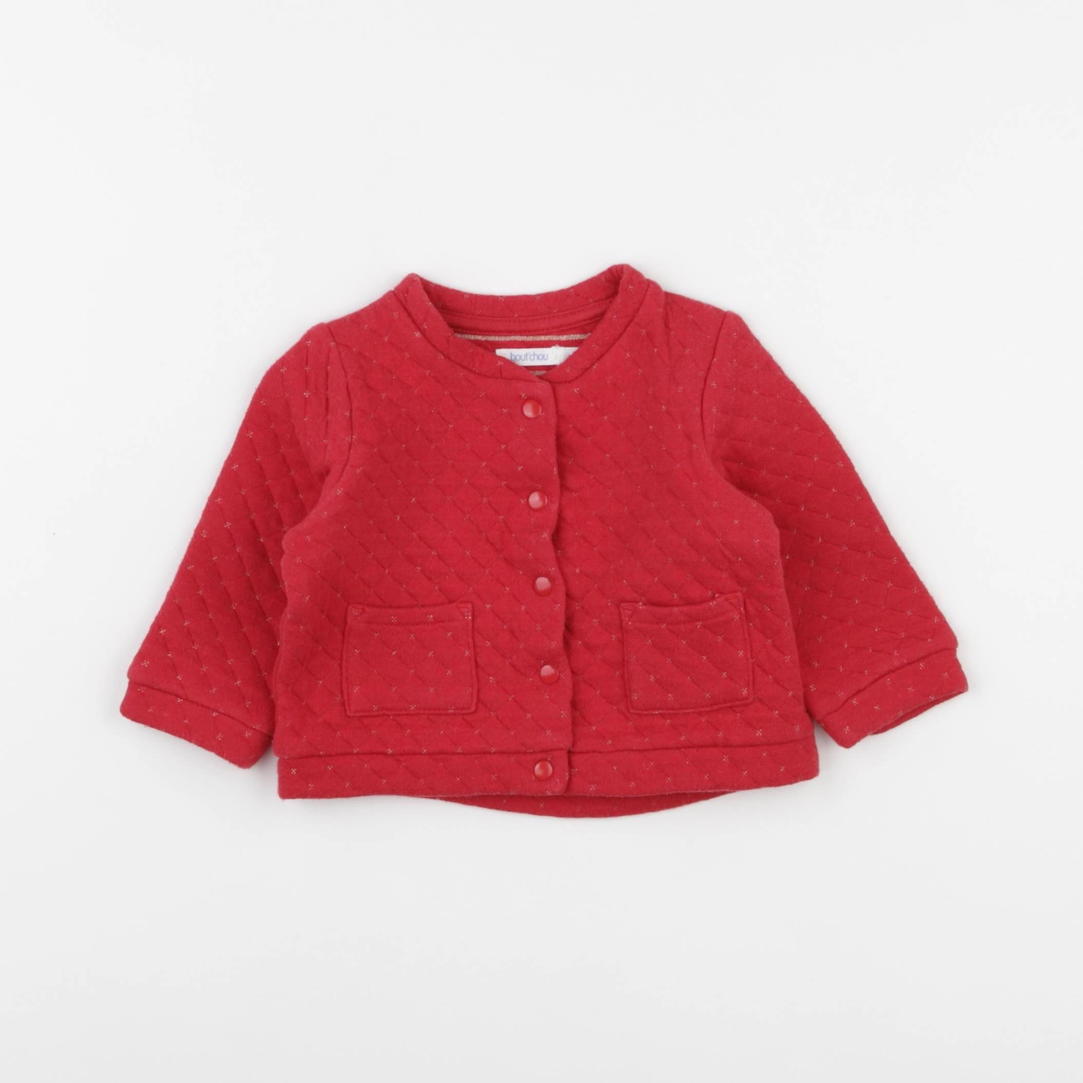 Boutchou - gilet rouge - 6 mois