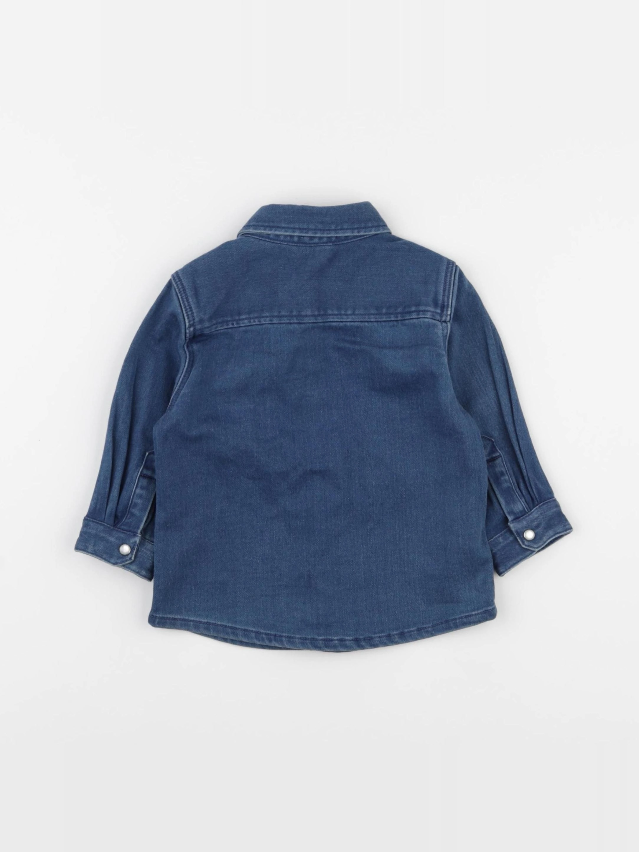 Boutchou - chemise bleu - 12 mois