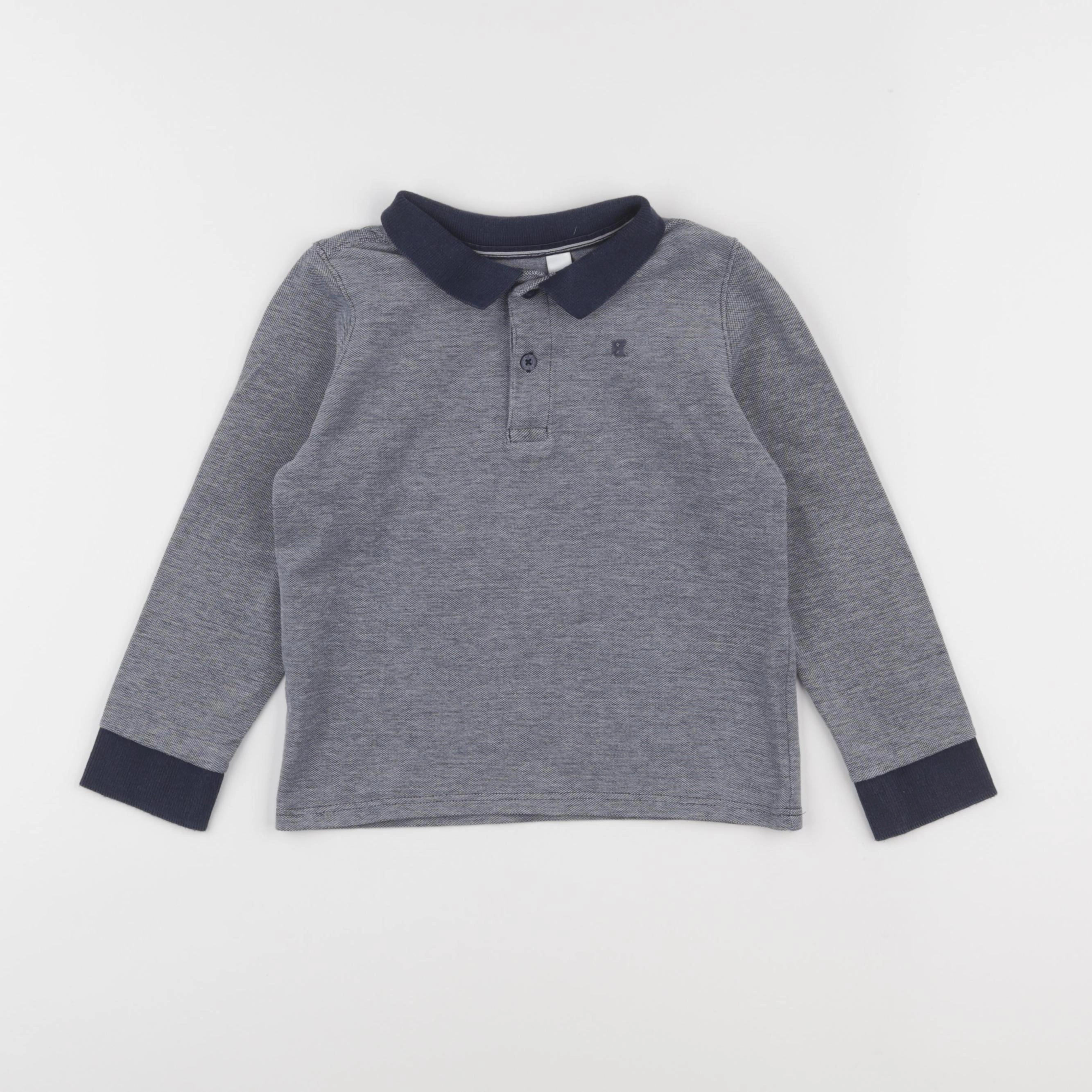 Okaidi - polo bleu - 5 ans