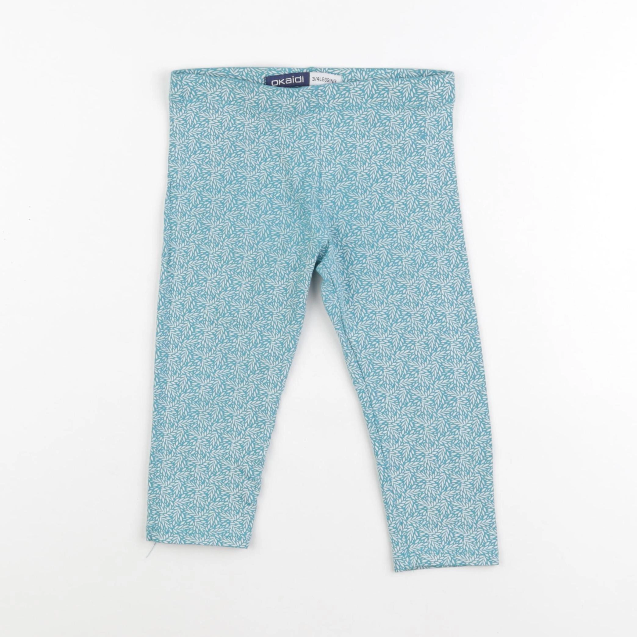 Okaidi - legging court bleu - 6 ans