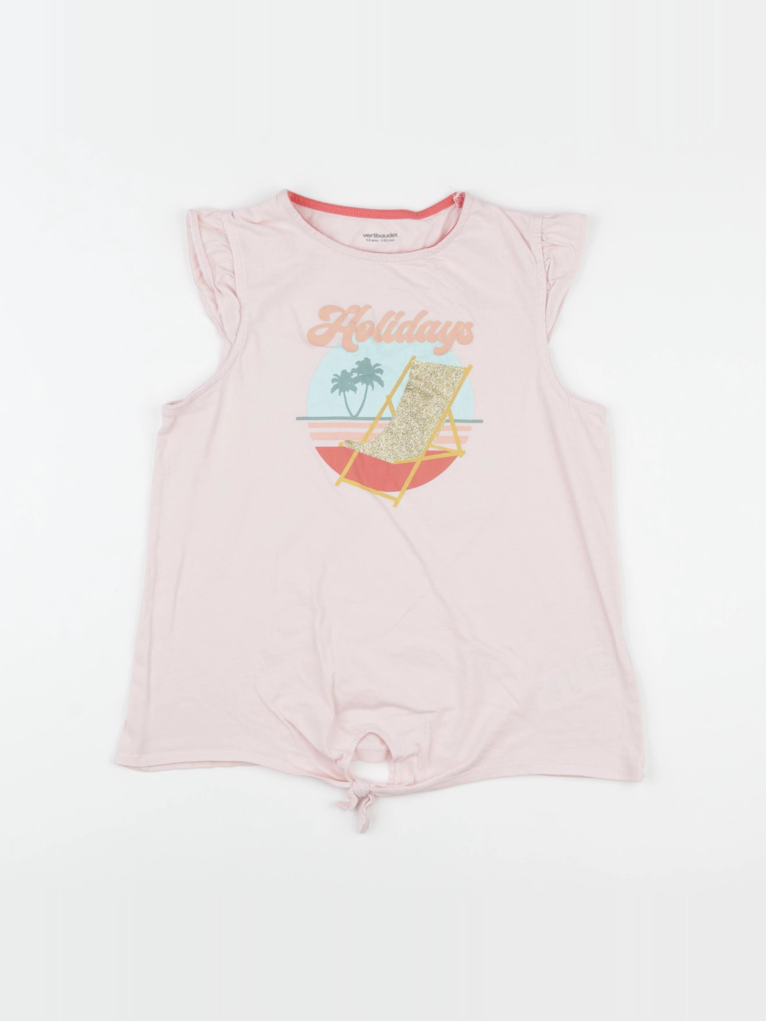 Vertbaudet - tee-shirt rose - 12 ans
