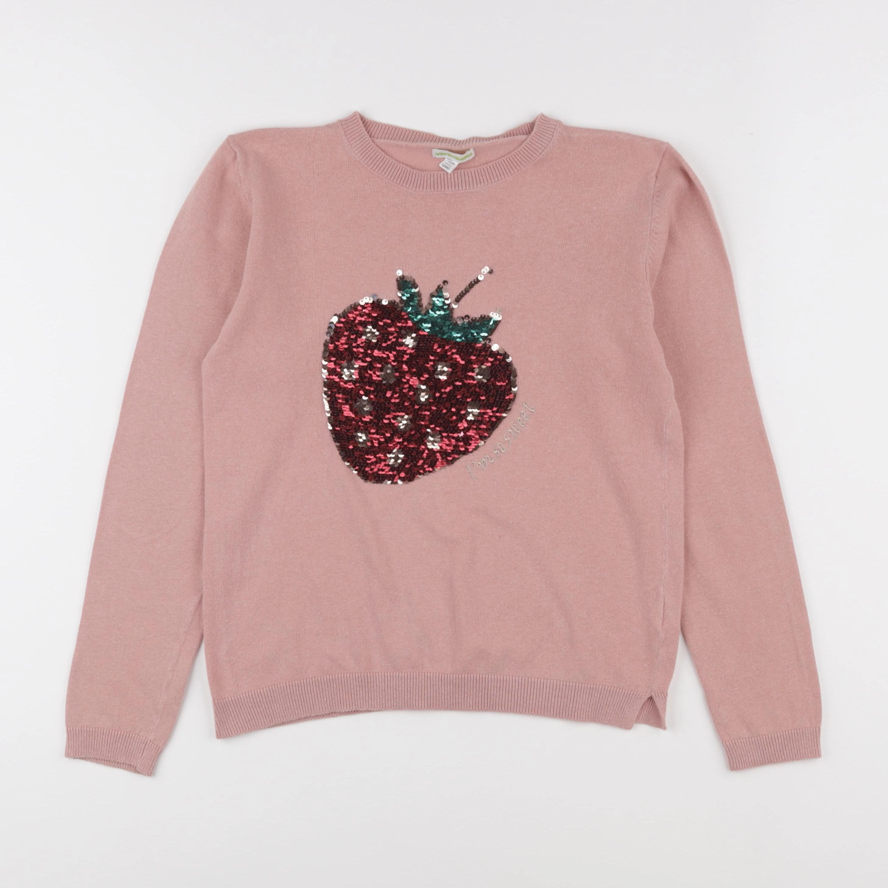 Vertbaudet - pull rose - 12 ans