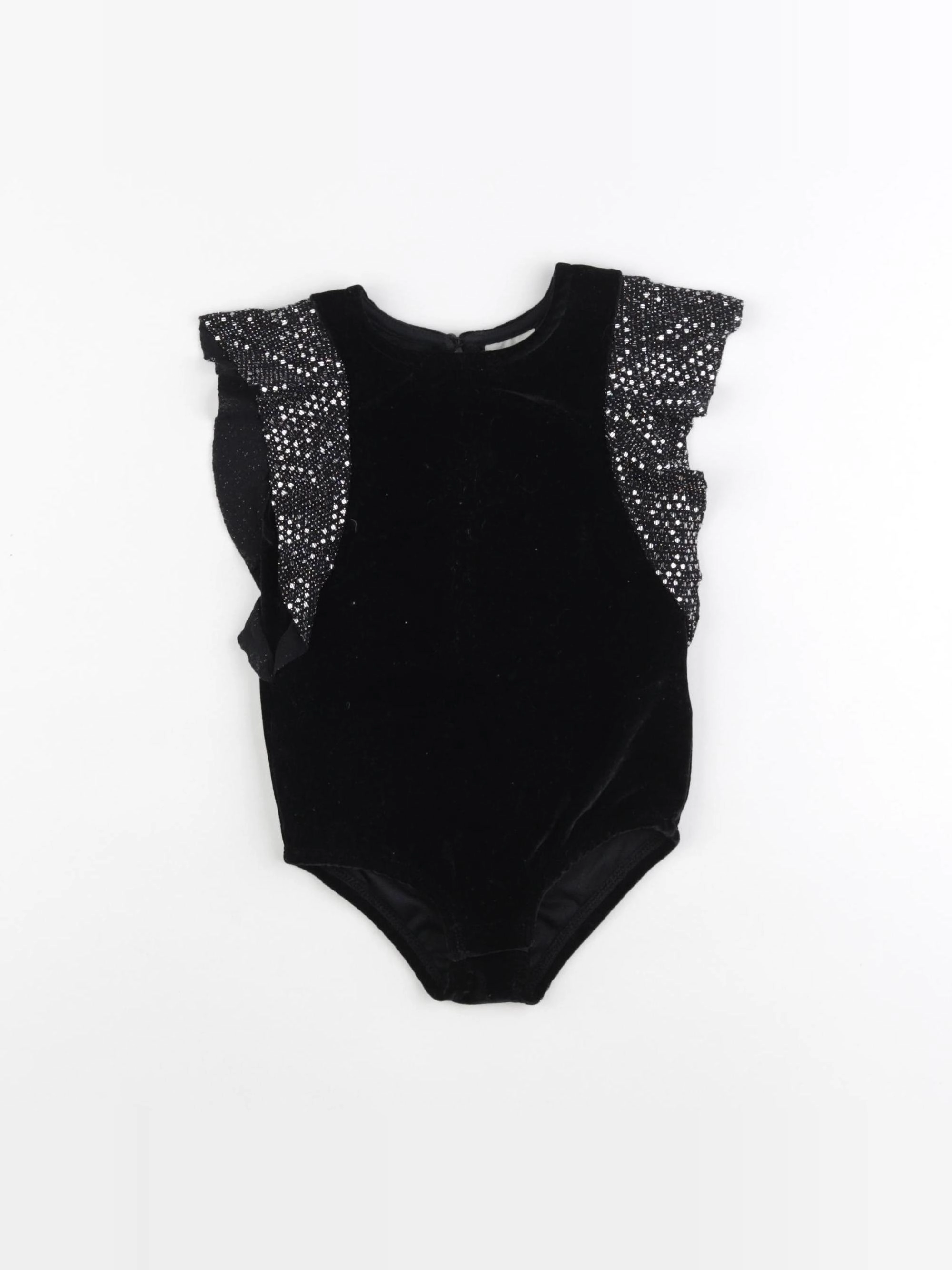 Zara - body blouse noir - 6 ans
