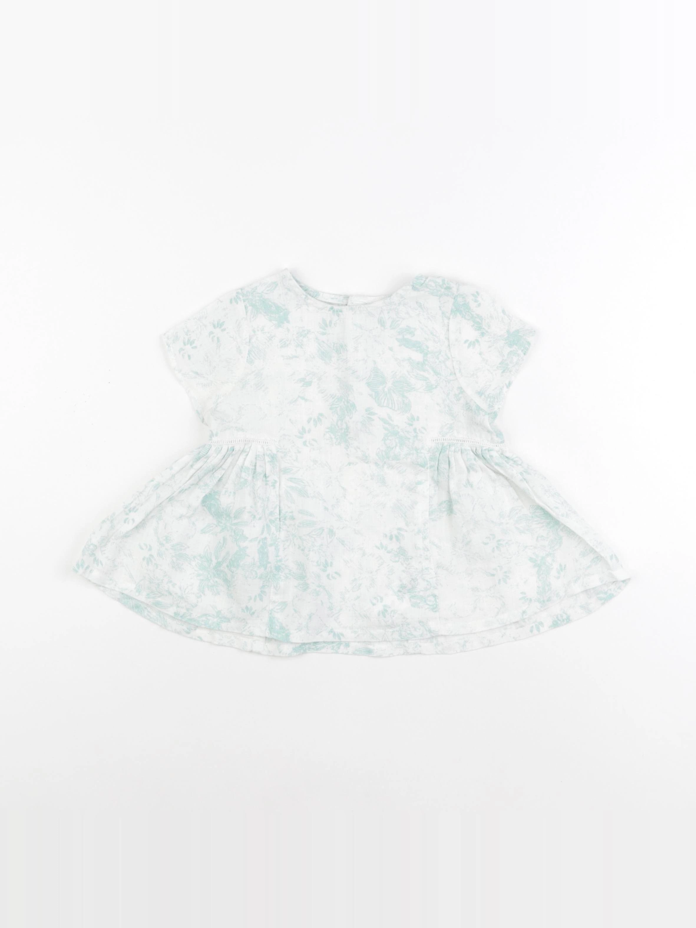 Boutchou - blouse vert - 18 mois