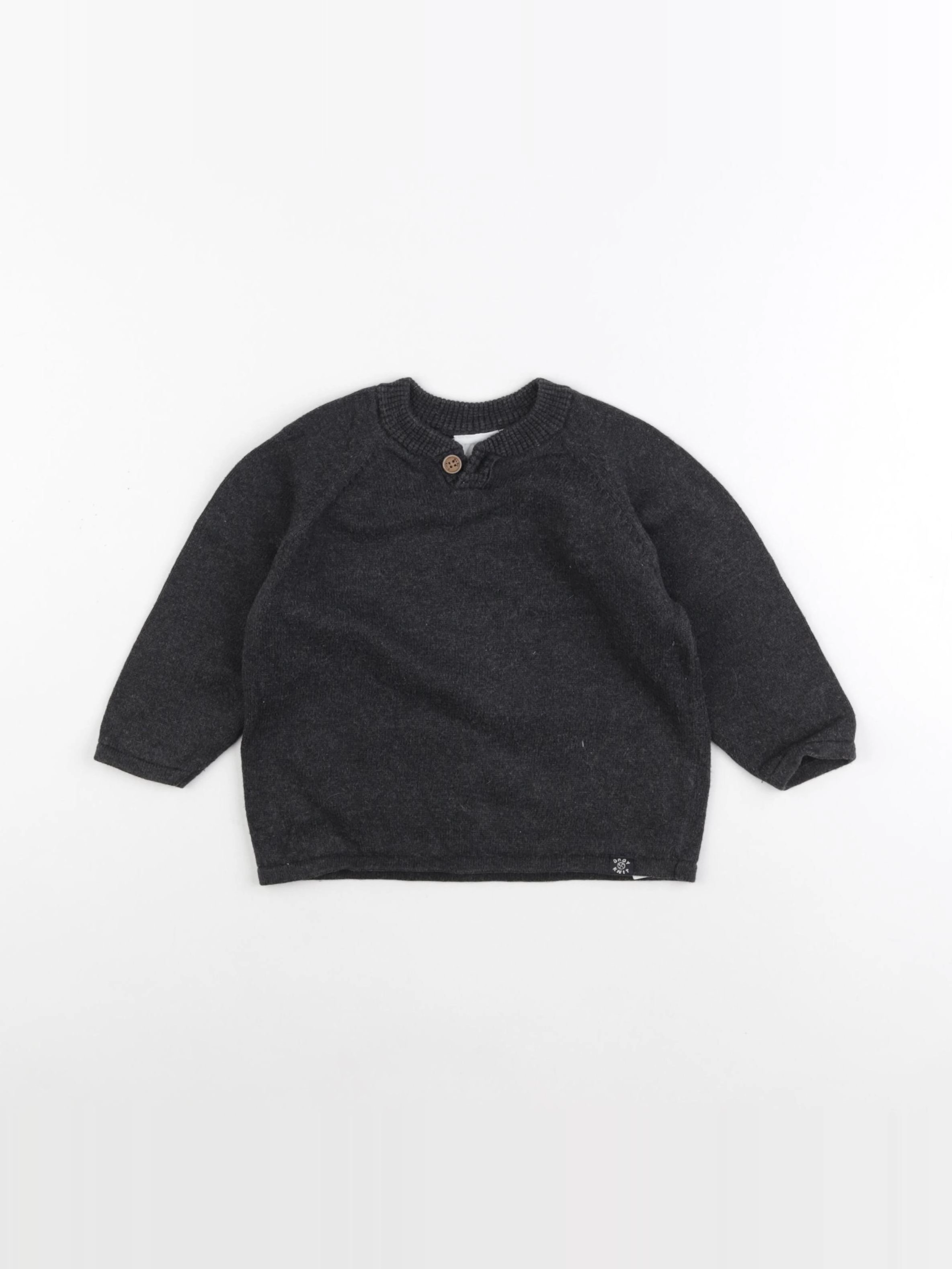 Zara - pull gris - 12/18 mois