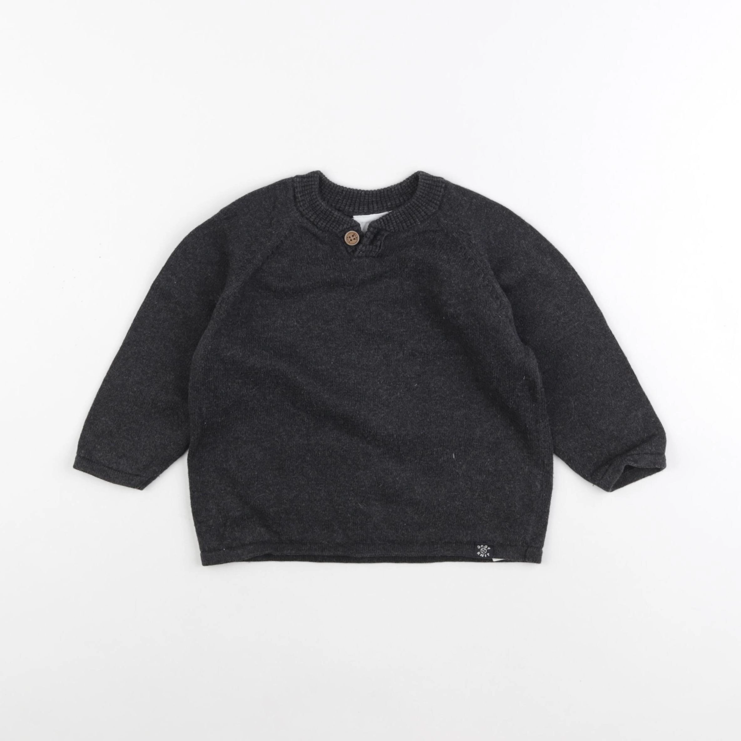 Zara - pull gris - 12/18 mois