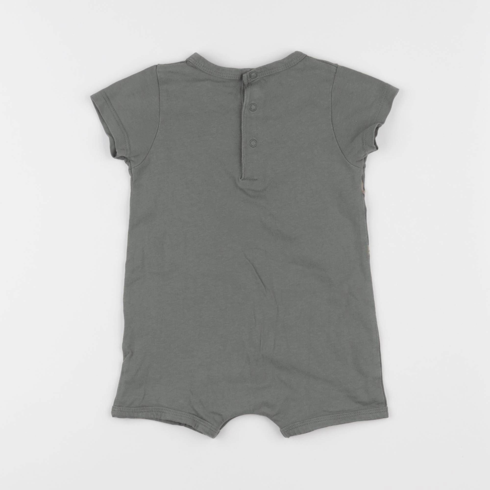 Vertbaudet - pyjama coton vert - 9 mois