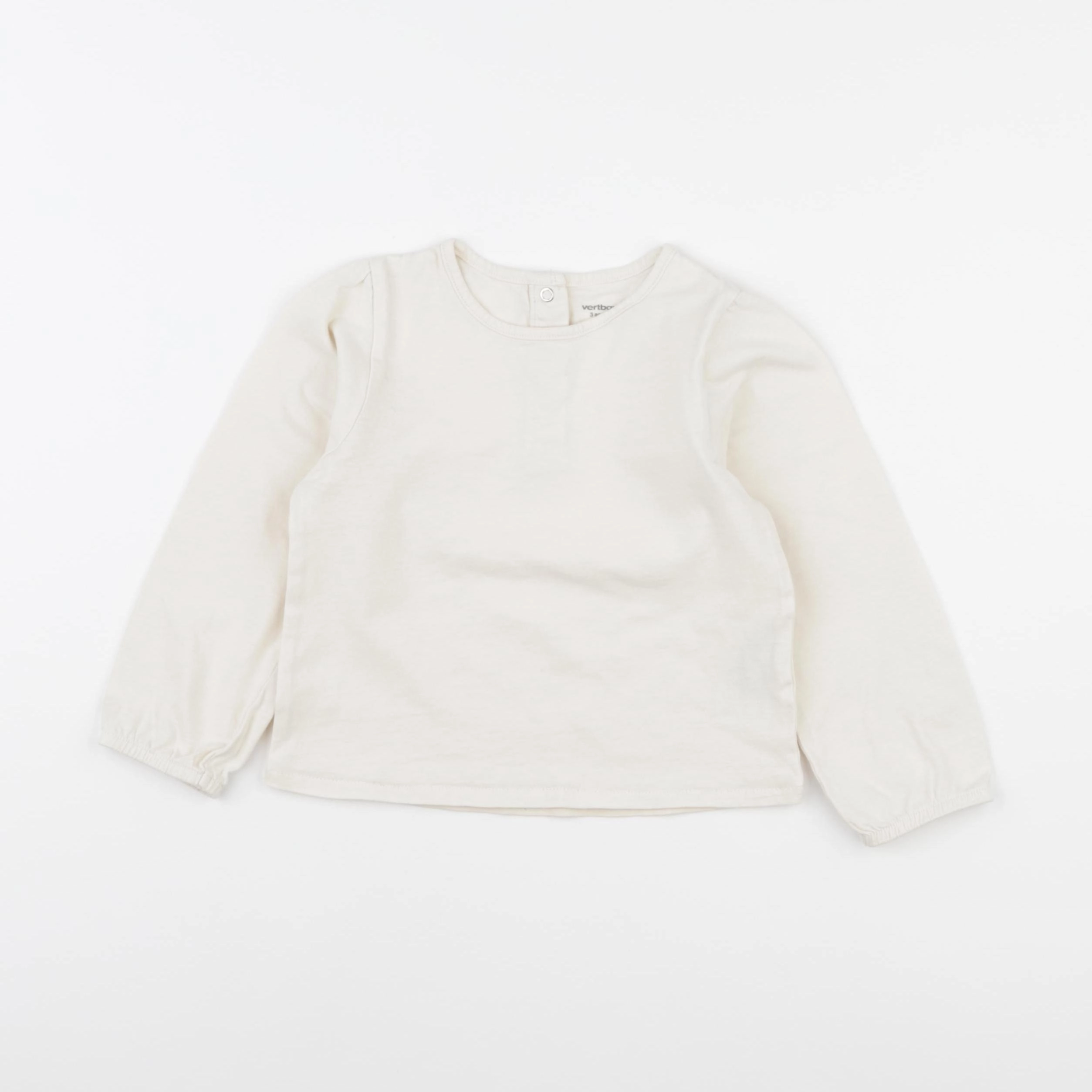 Vertbaudet - tee-shirt beige - 3 ans