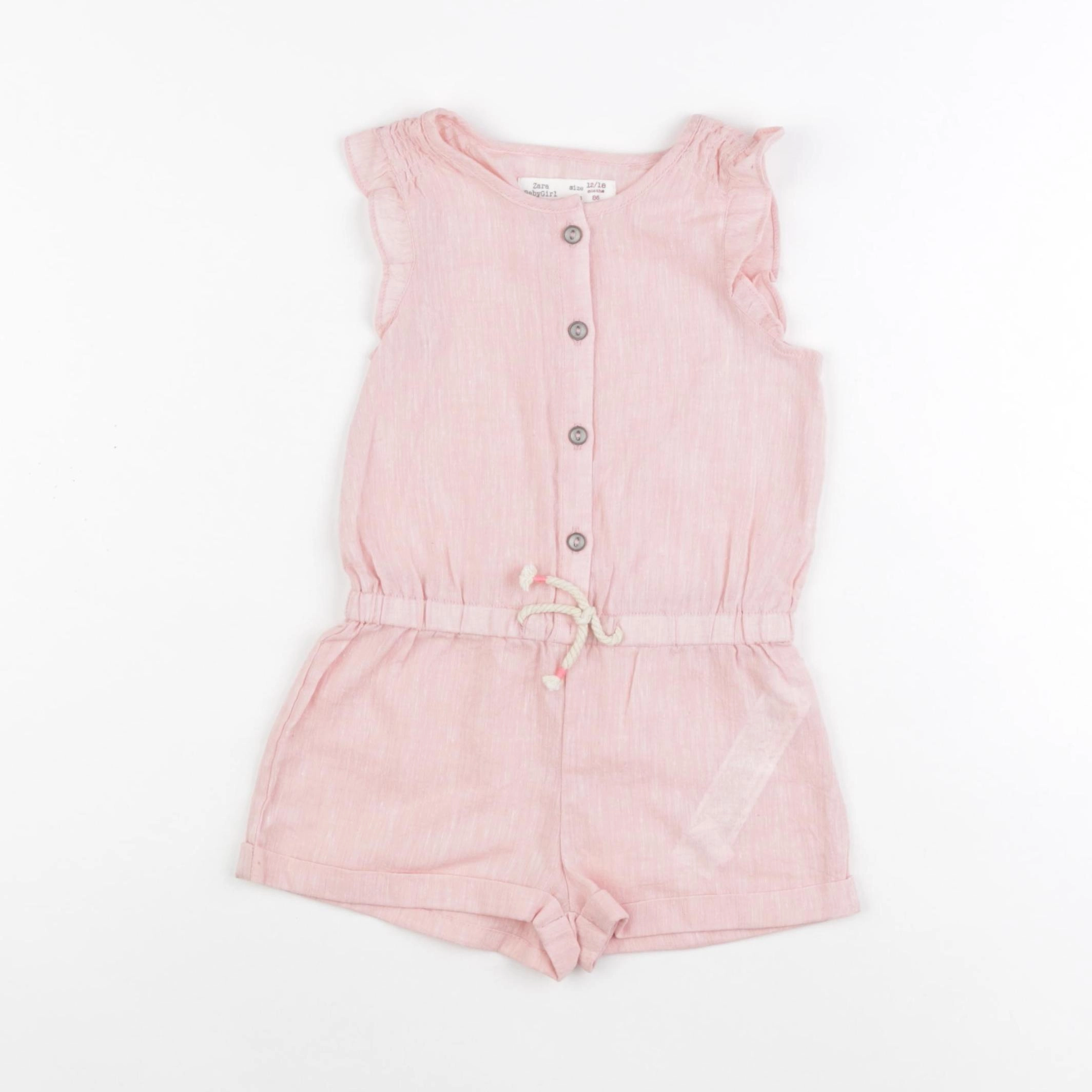 Zara - combinaison rose - 12/18 mois