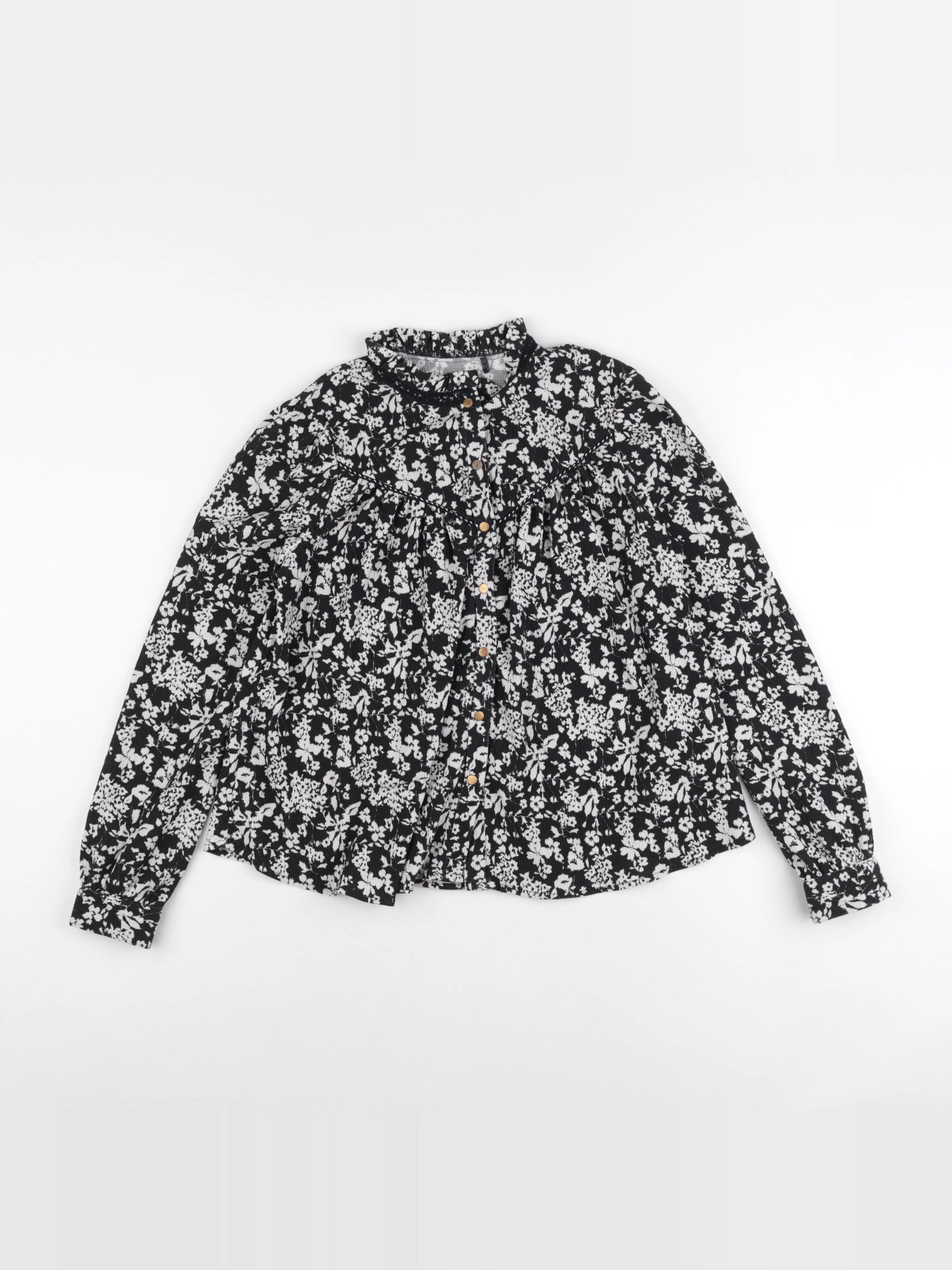 IKKS - blouse blanc, noir - 12 ans