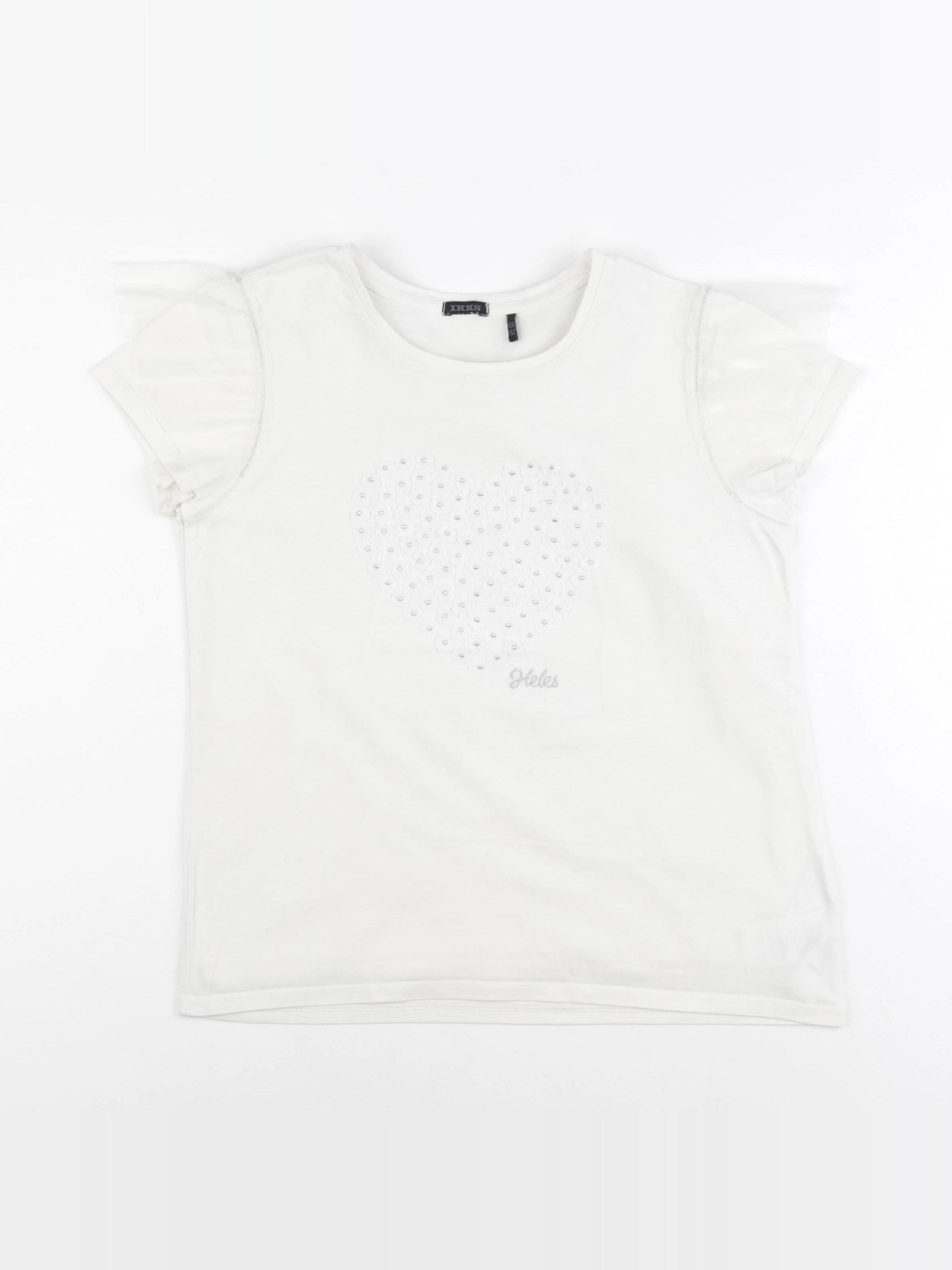 IKKS - tee-shirt blanc - 12 ans