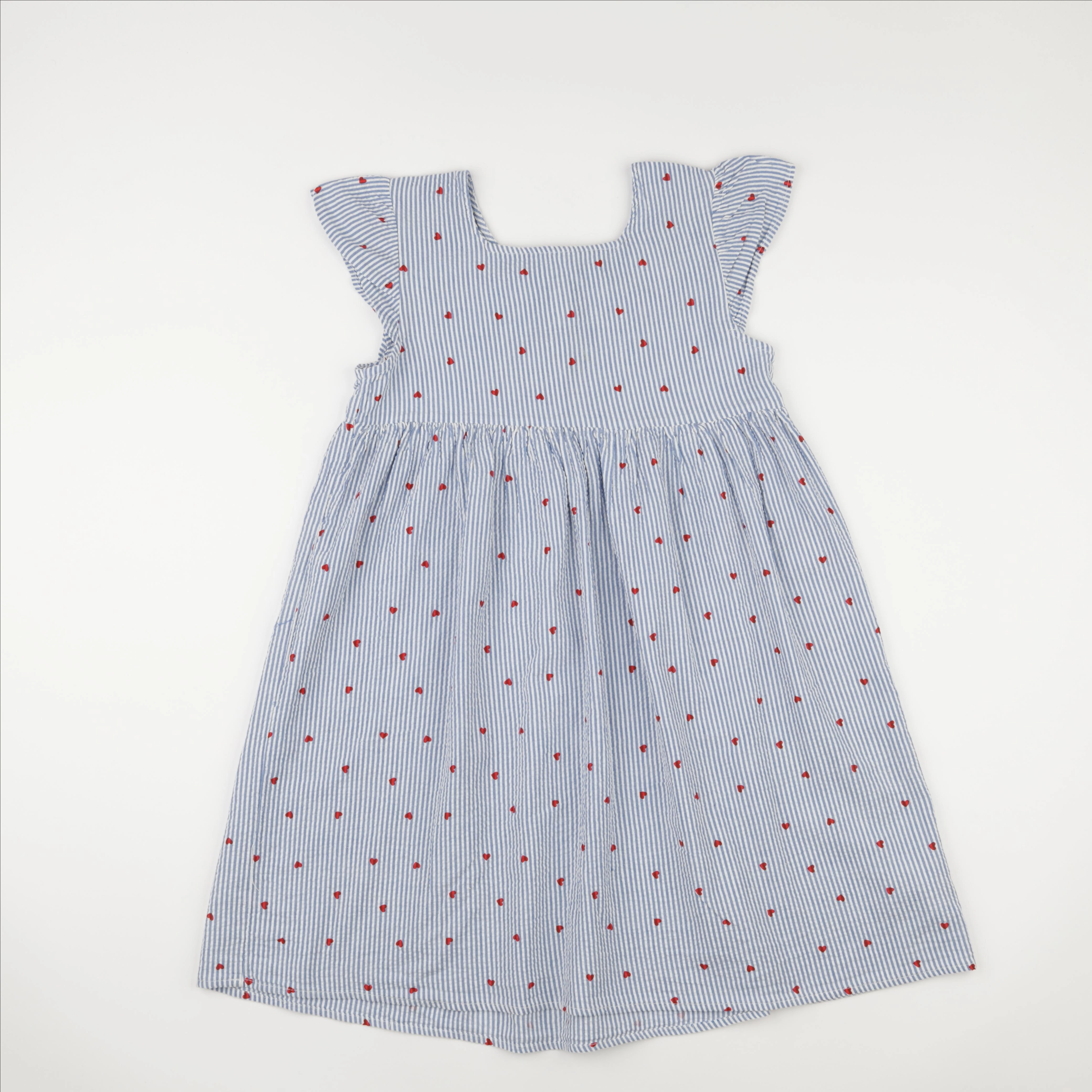 Vertbaudet - robe bleu, blanc - 12 ans