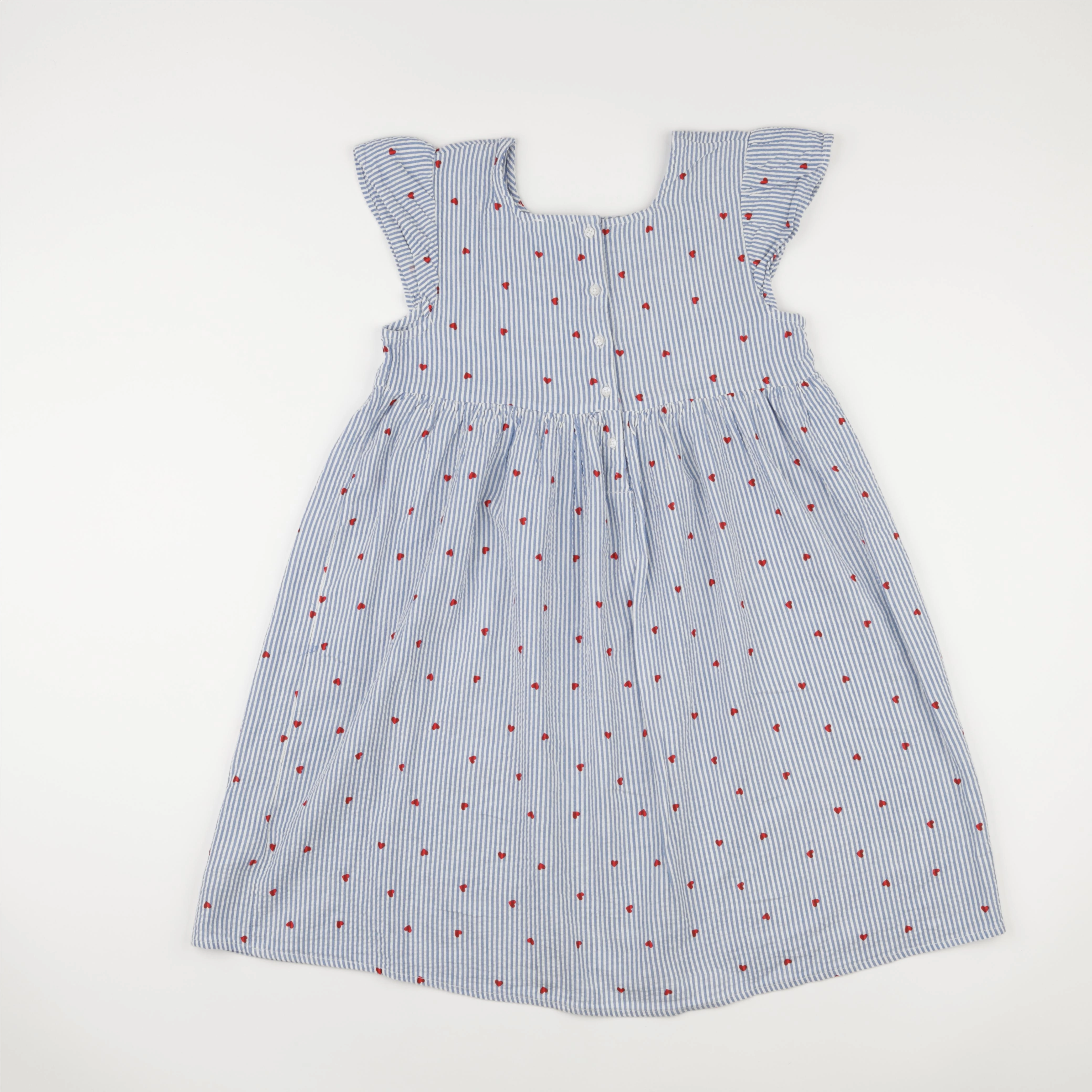 Vertbaudet - robe bleu, blanc - 12 ans