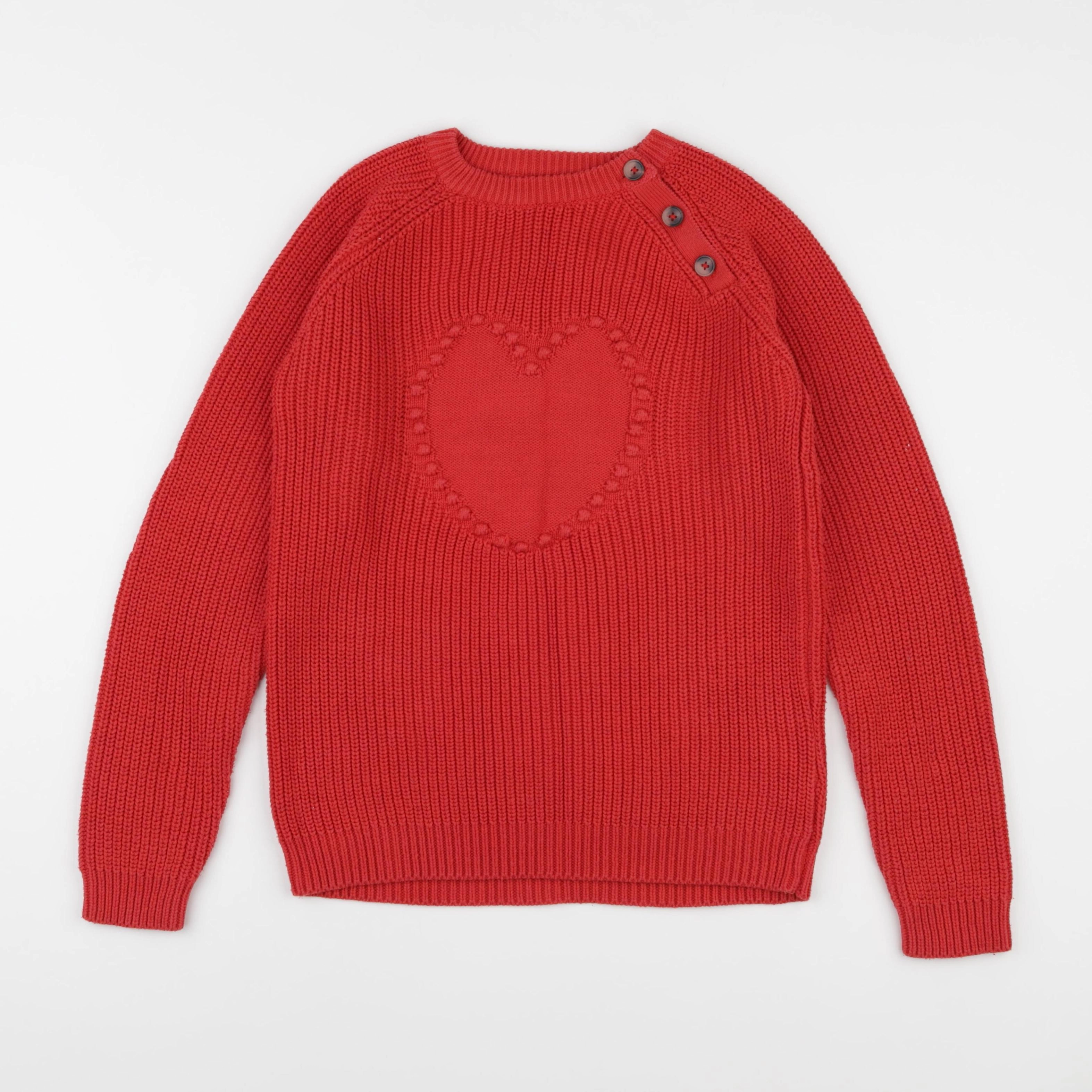 Vertbaudet - pull rouge - 12 ans