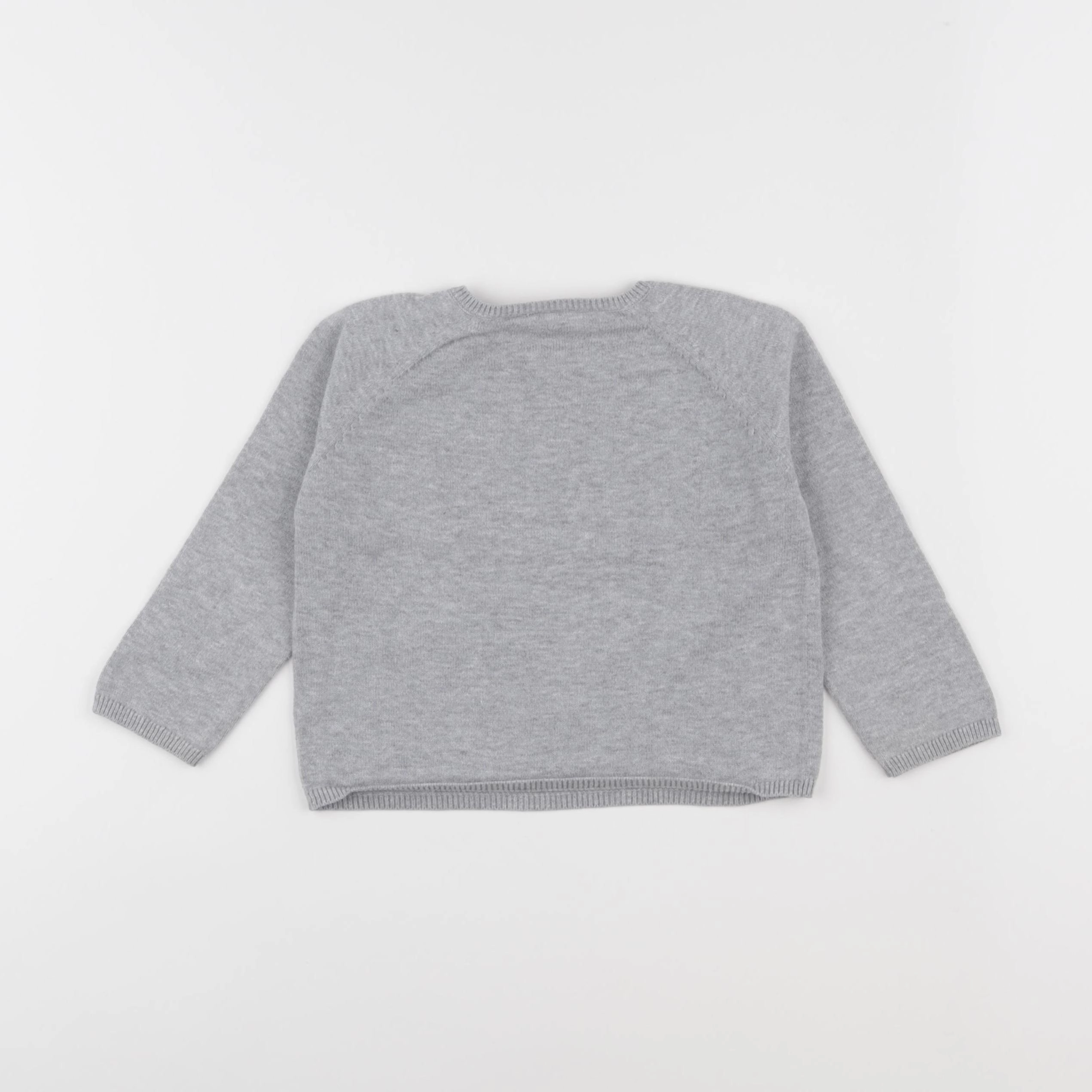 Petit Bateau - pull gris - 2 ans
