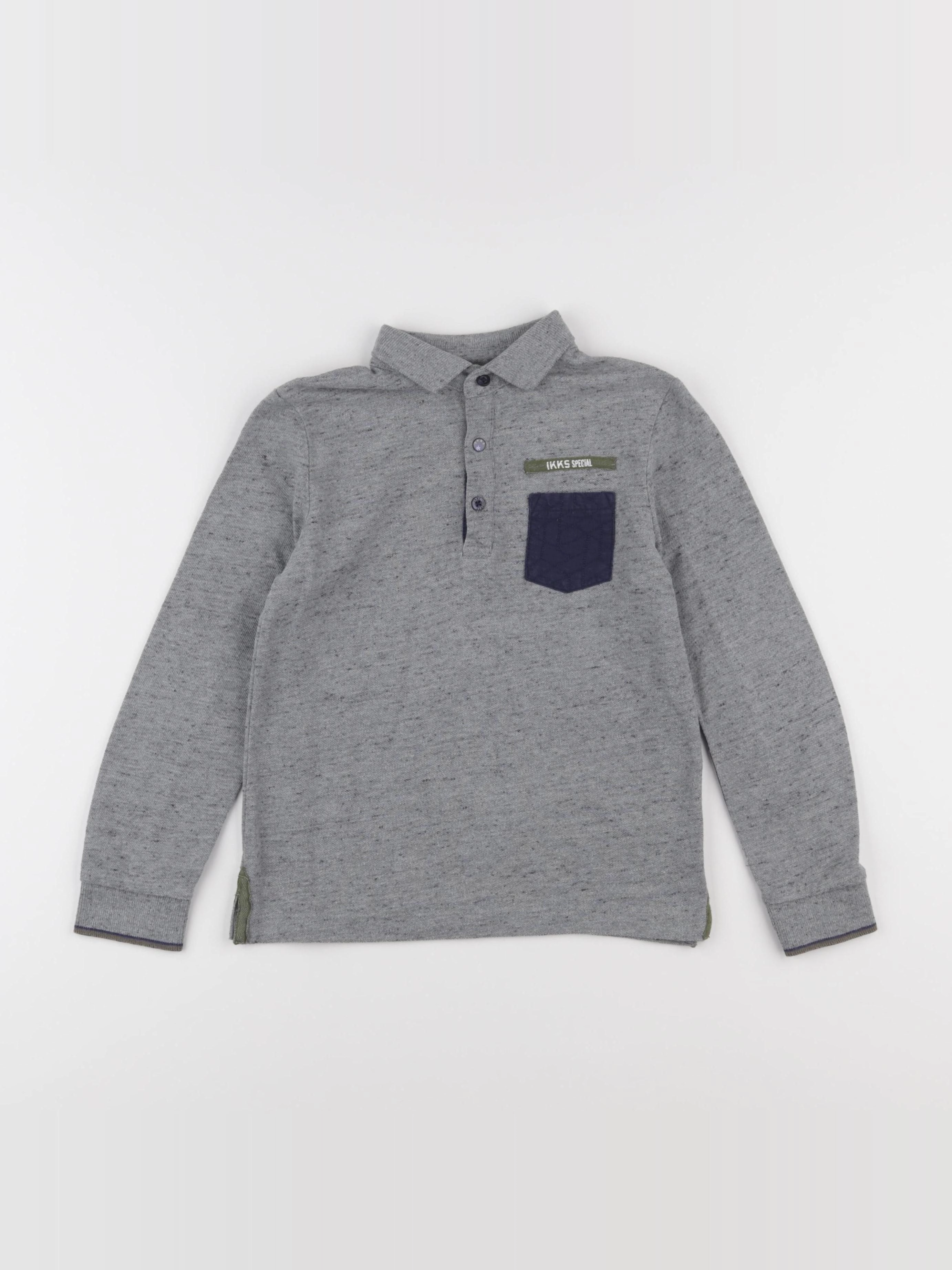 IKKS - polo gris - 6 ans