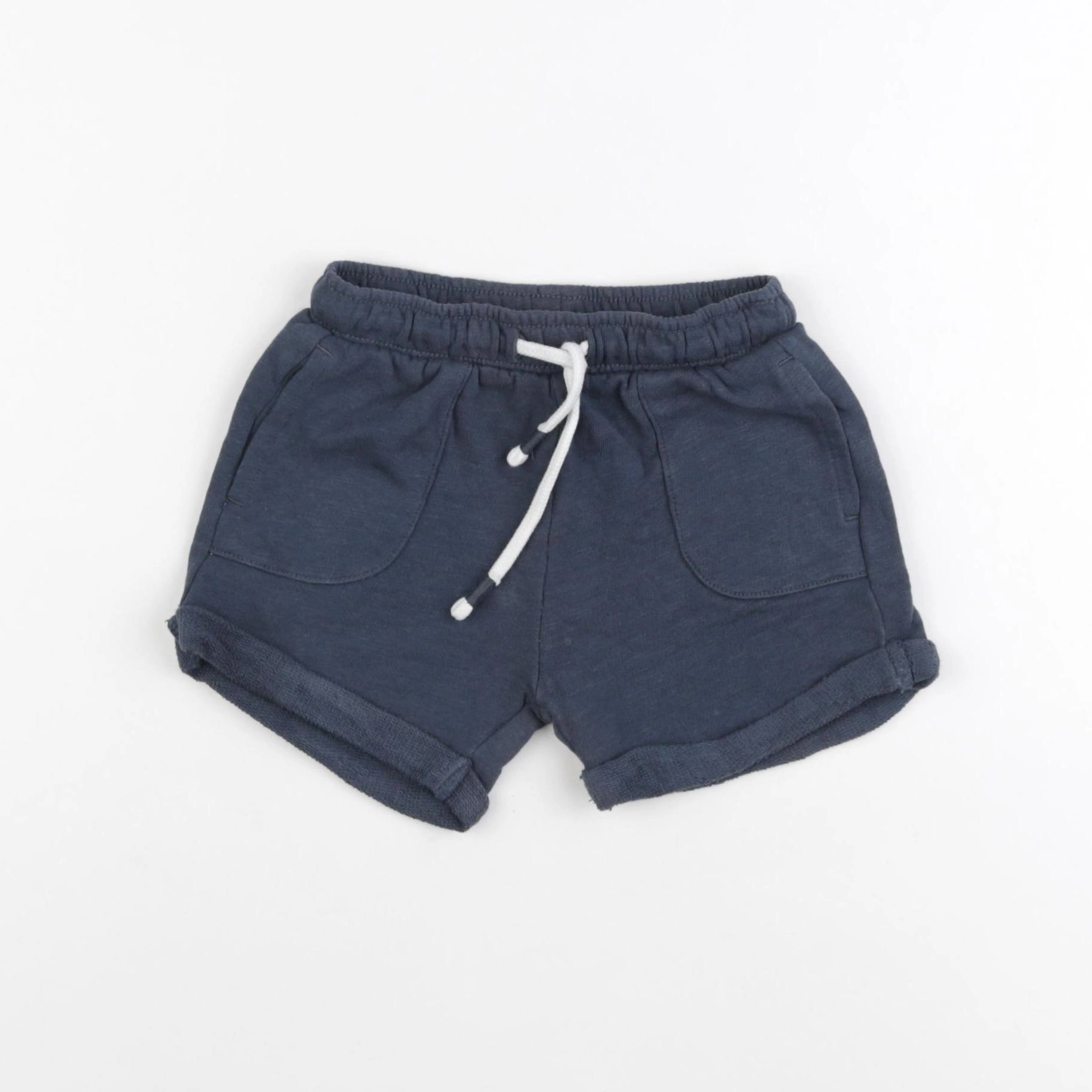 La Redoute - short bleu - 2 ans