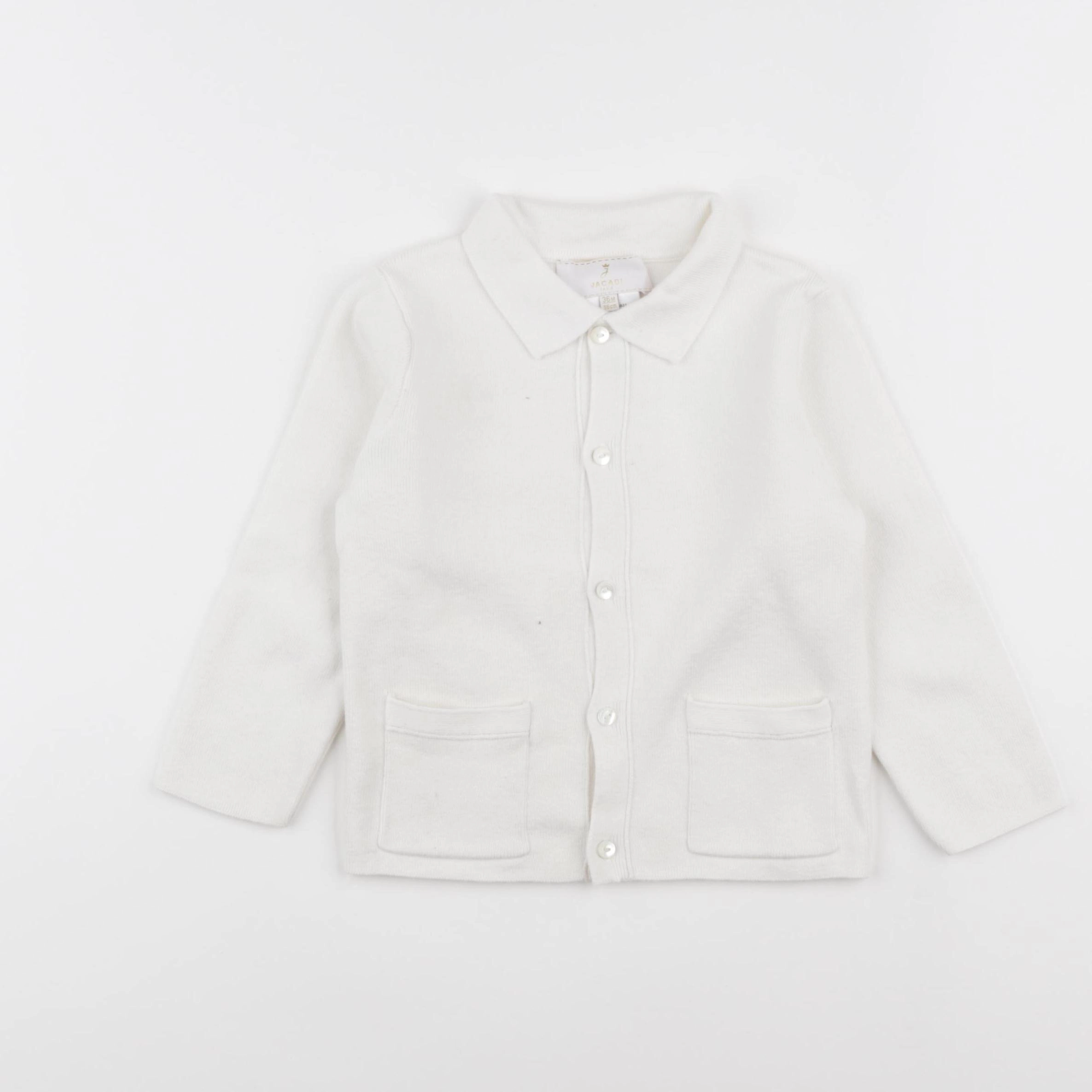 Jacadi - gilet blanc - 36 mois