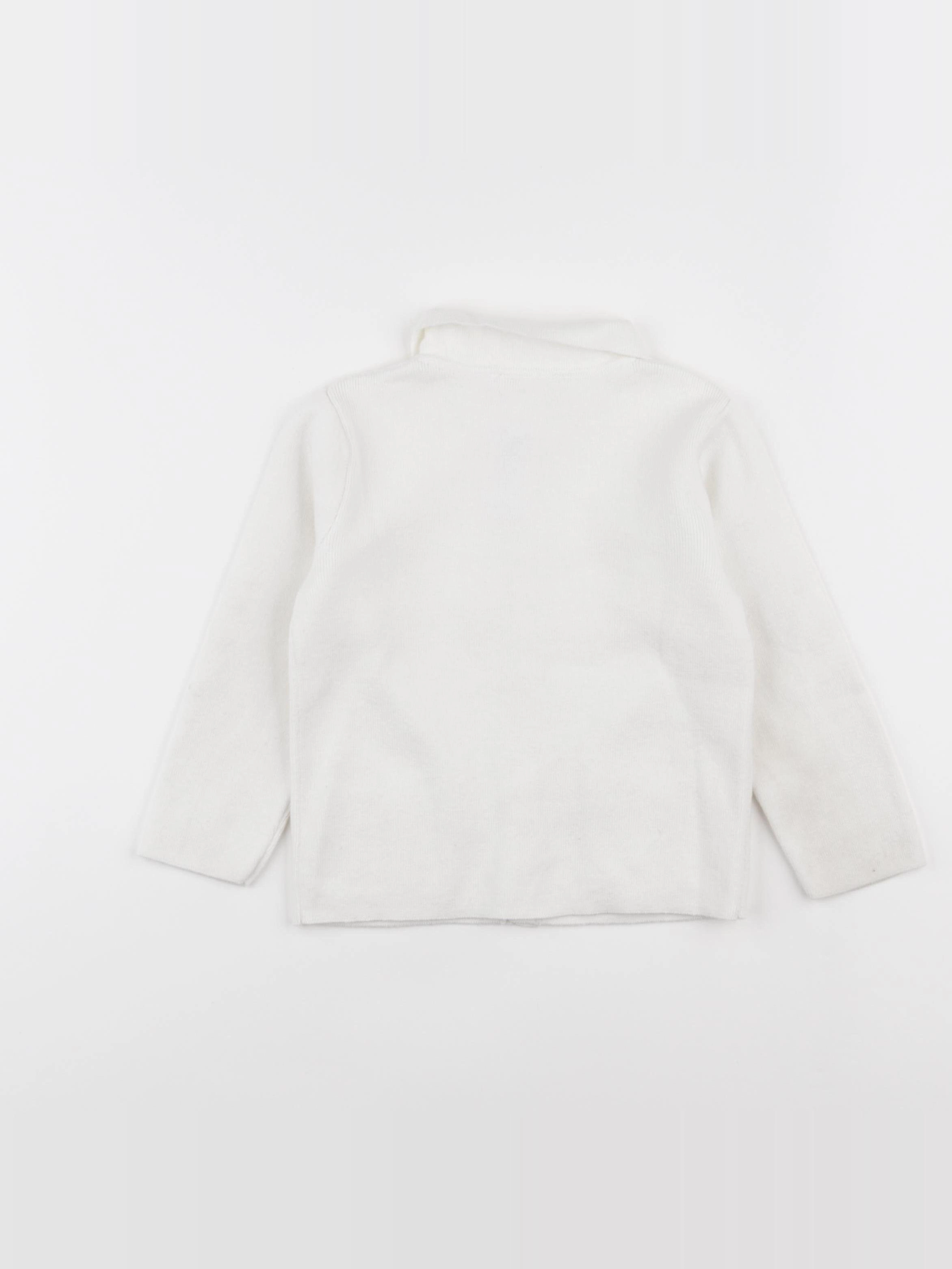 Jacadi - gilet blanc - 36 mois
