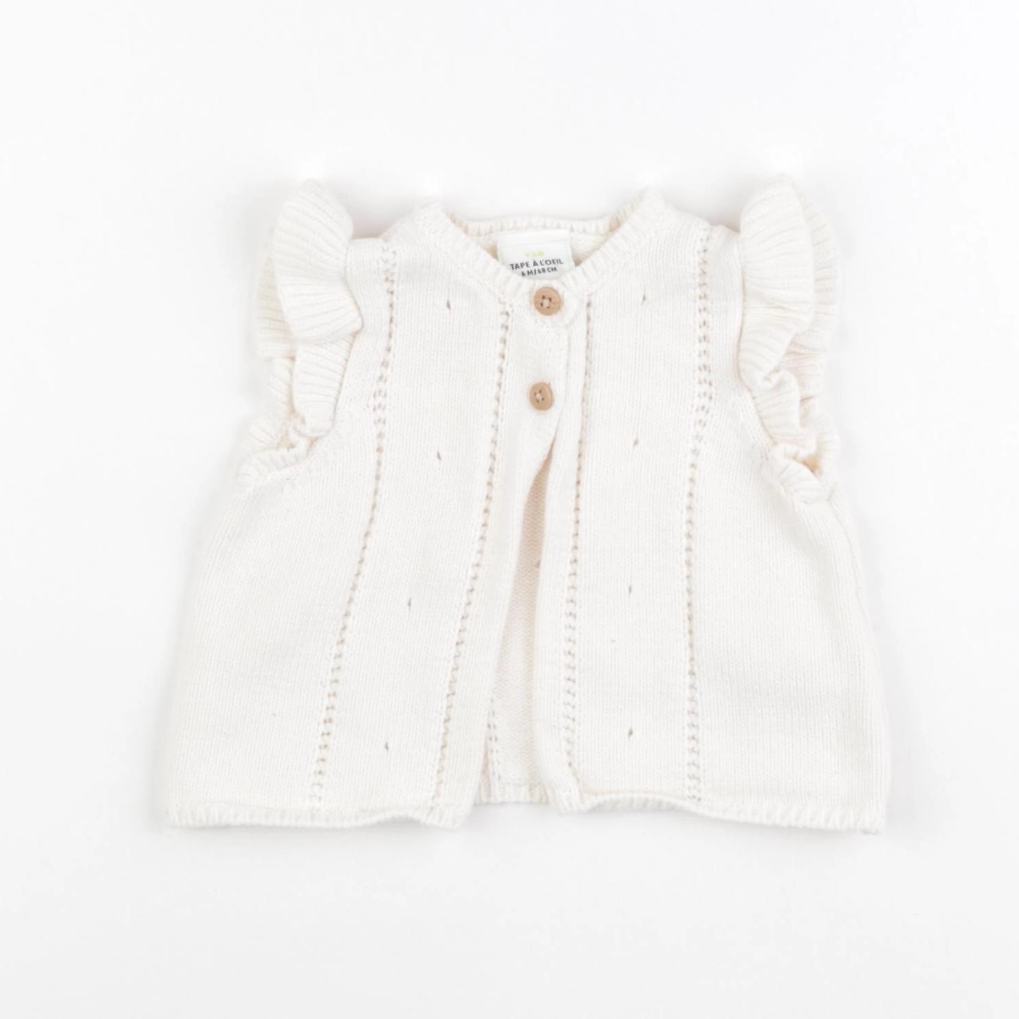Tape à l'oeil - gilet beige - 6 mois