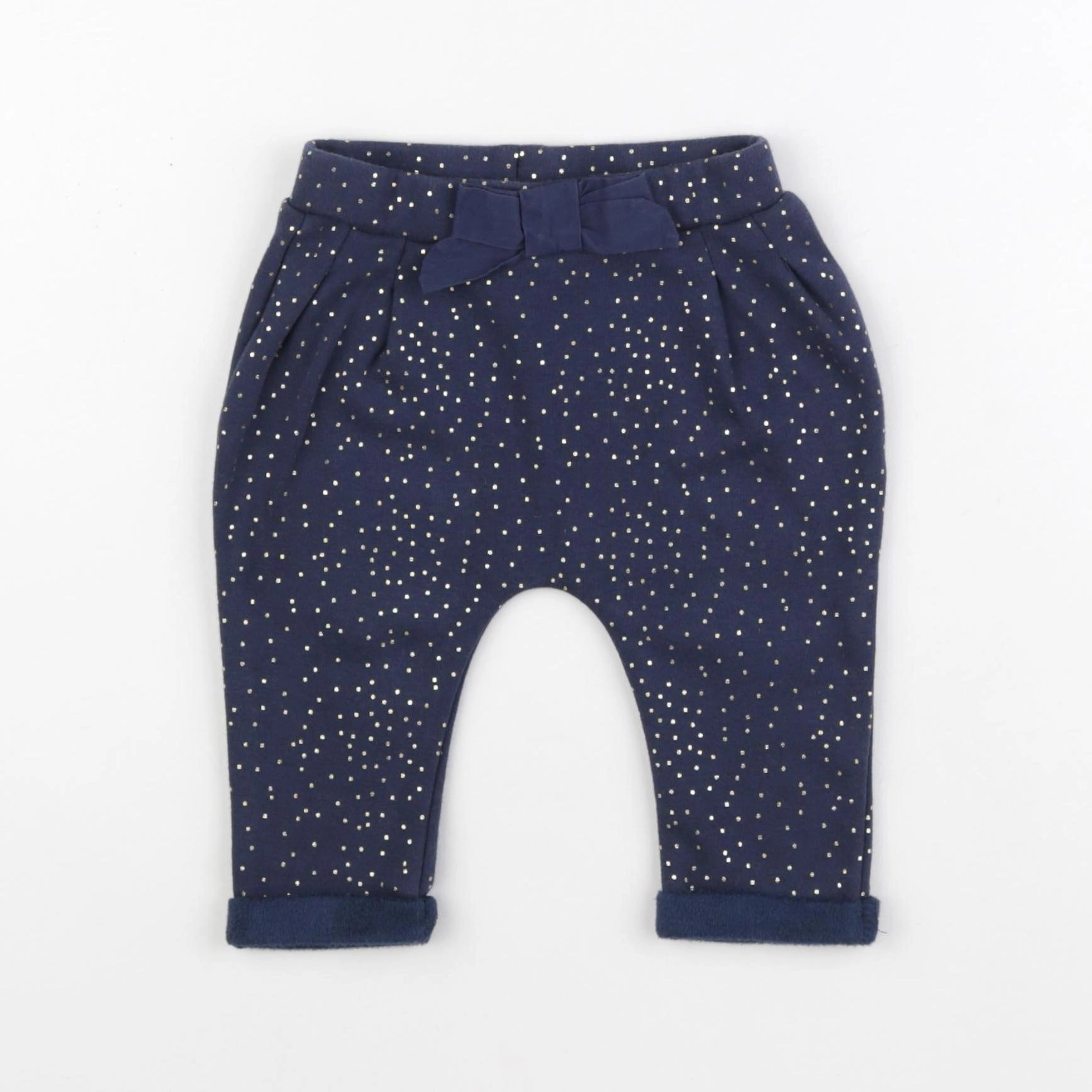 Boutchou - sarouel bleu, or - 6 mois