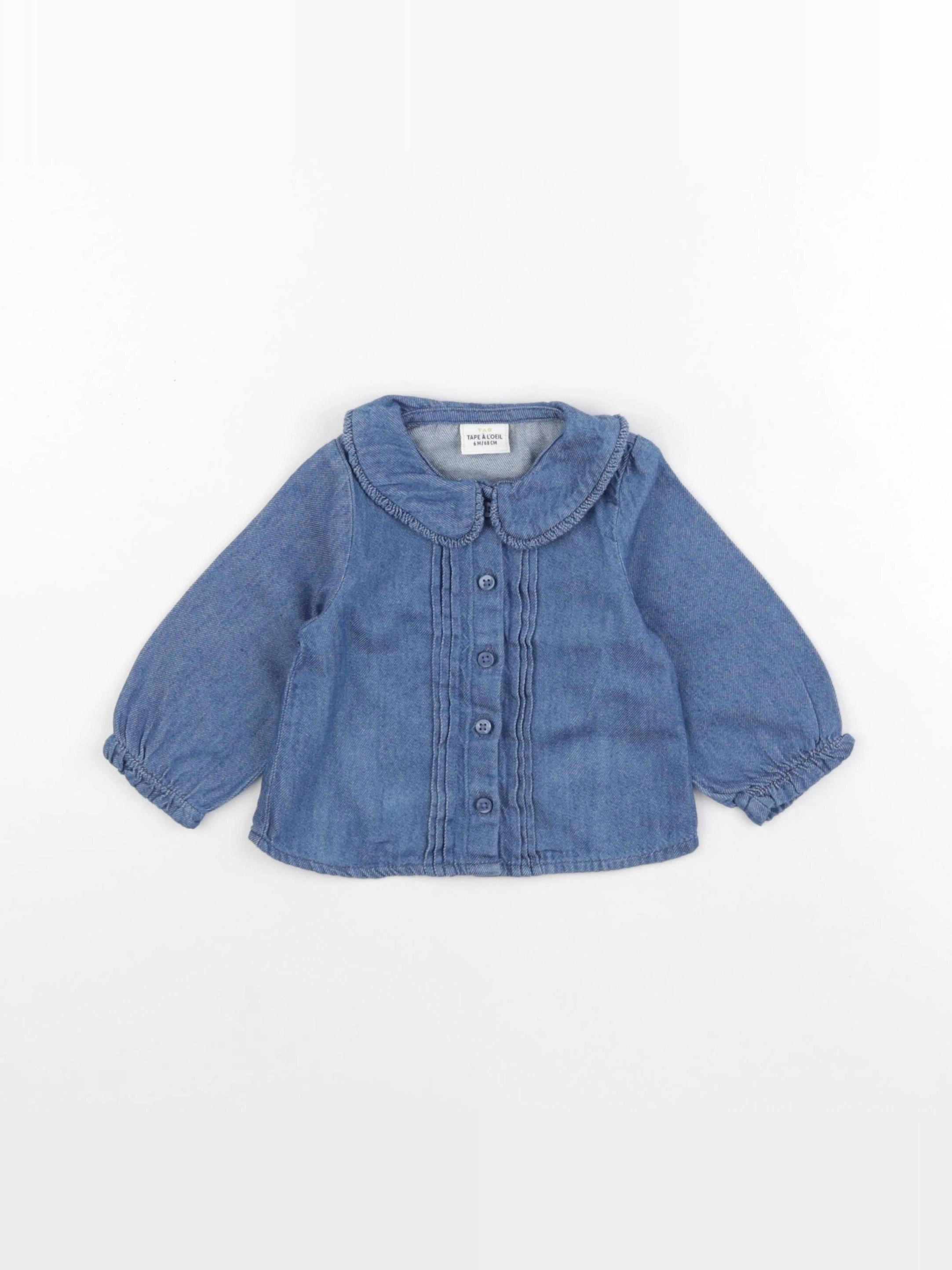 Tape à l'oeil - blouse bleu - 6 mois