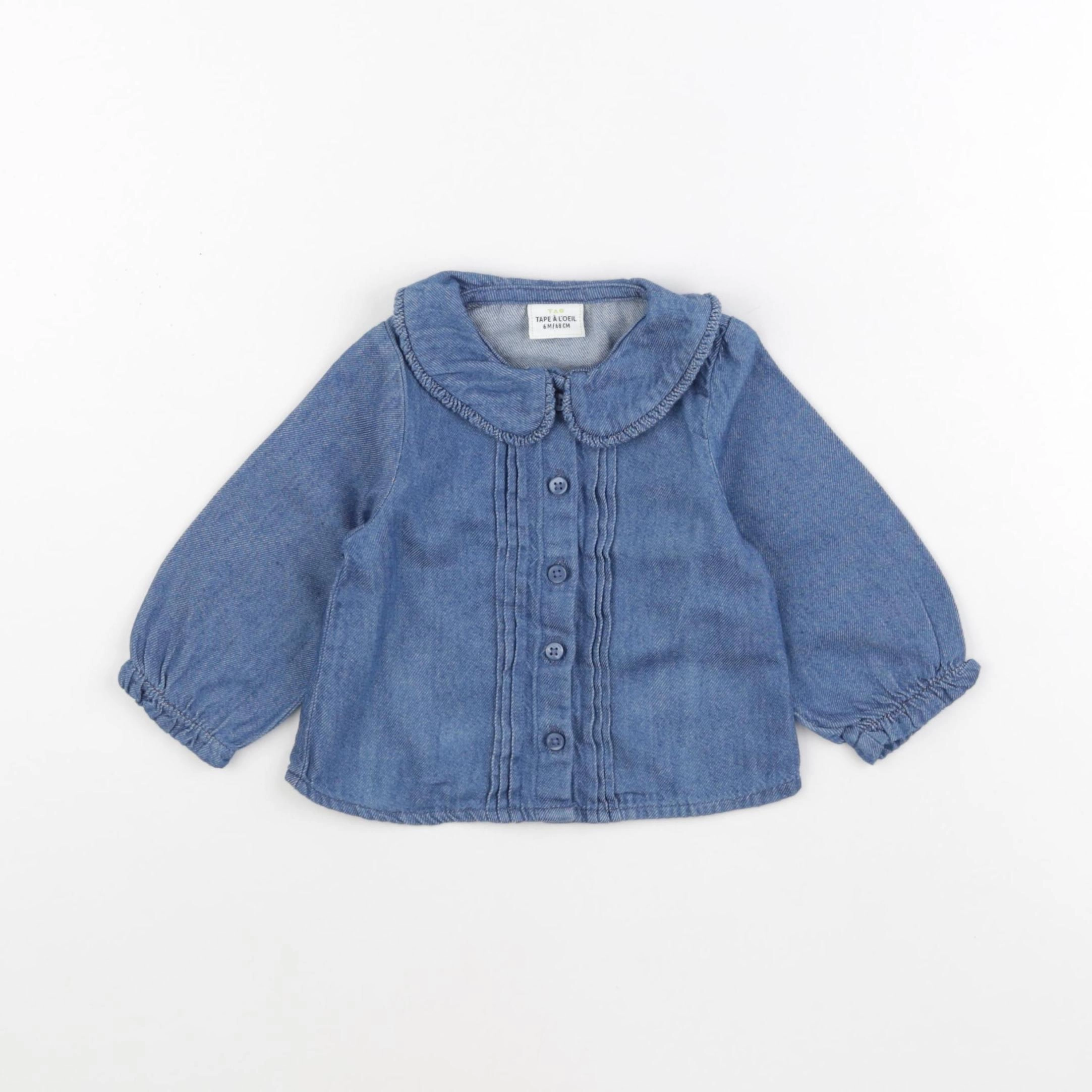 Tape à l'oeil - blouse bleu - 6 mois