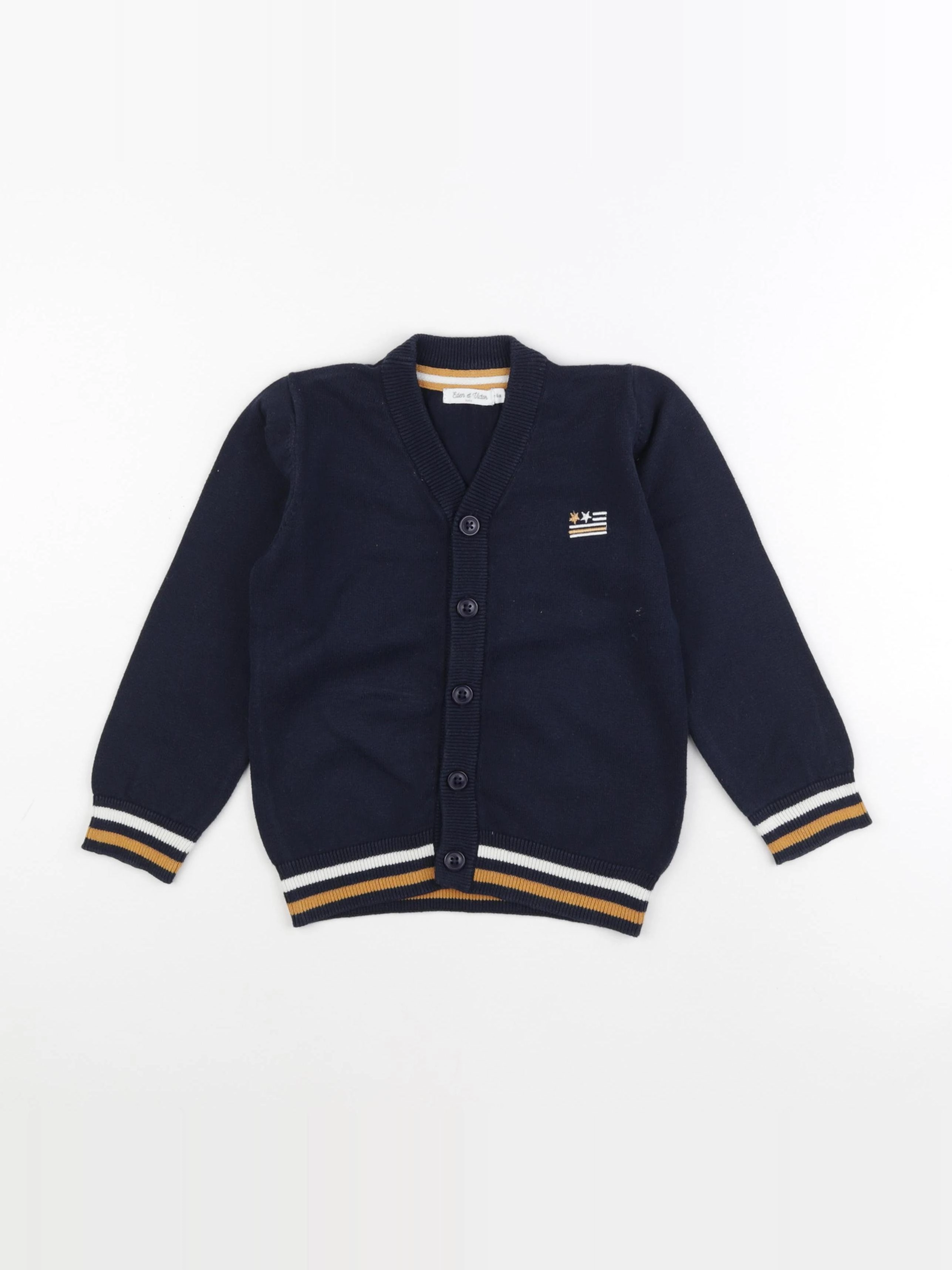 Eden & Victor - gilet bleu - 6 ans
