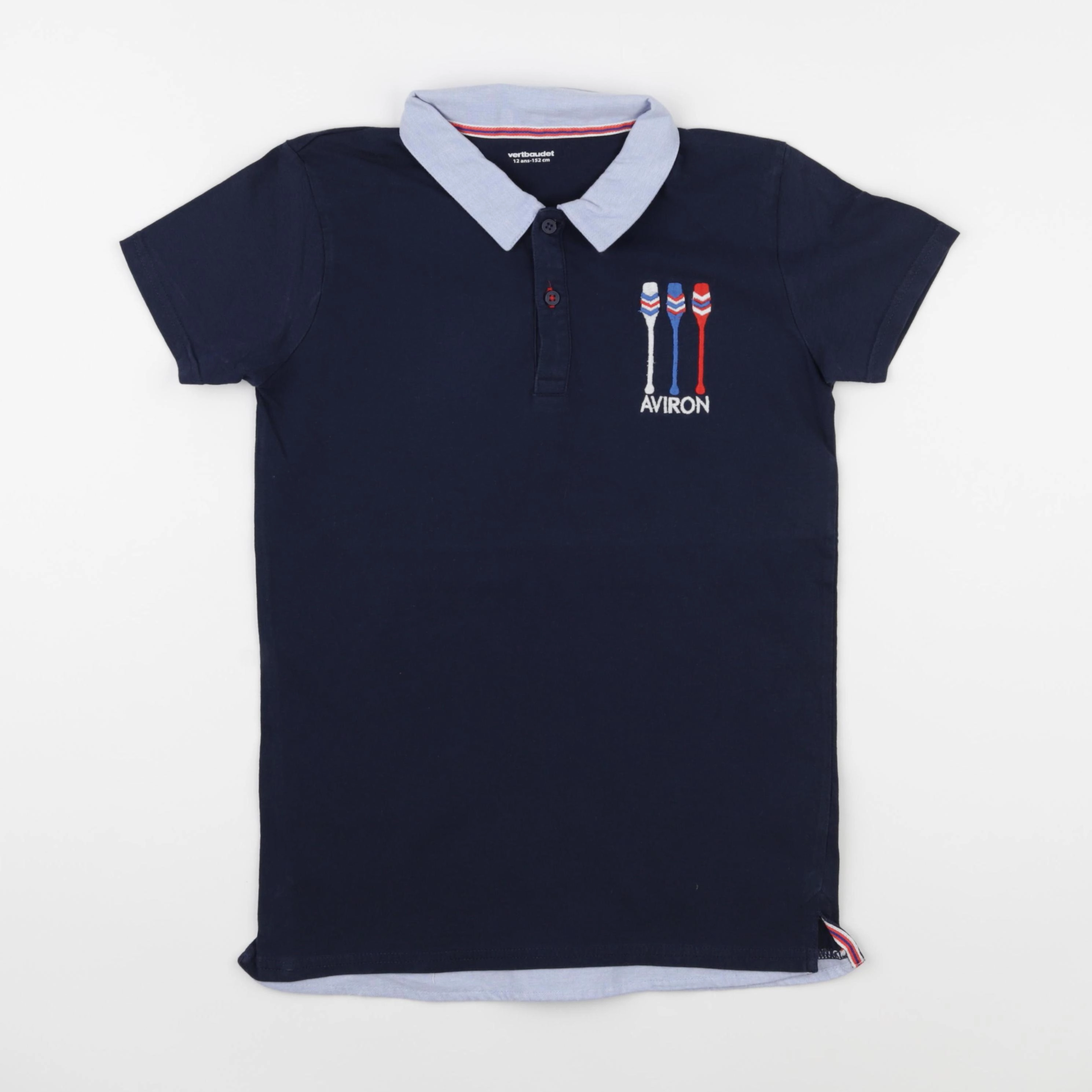 Vertbaudet - tee-shirt bleu - 12 ans