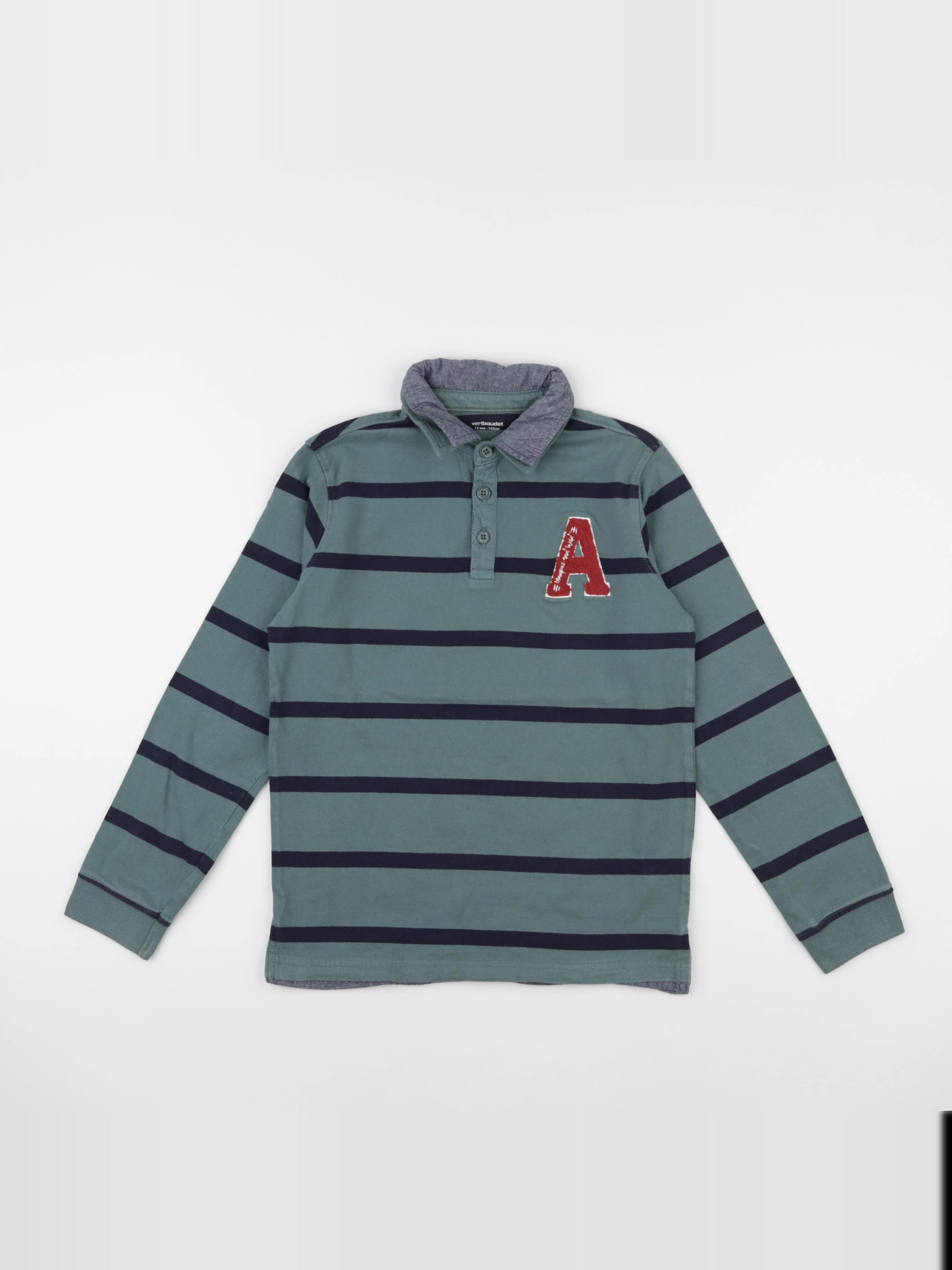 Vertbaudet - polo vert - 12 ans