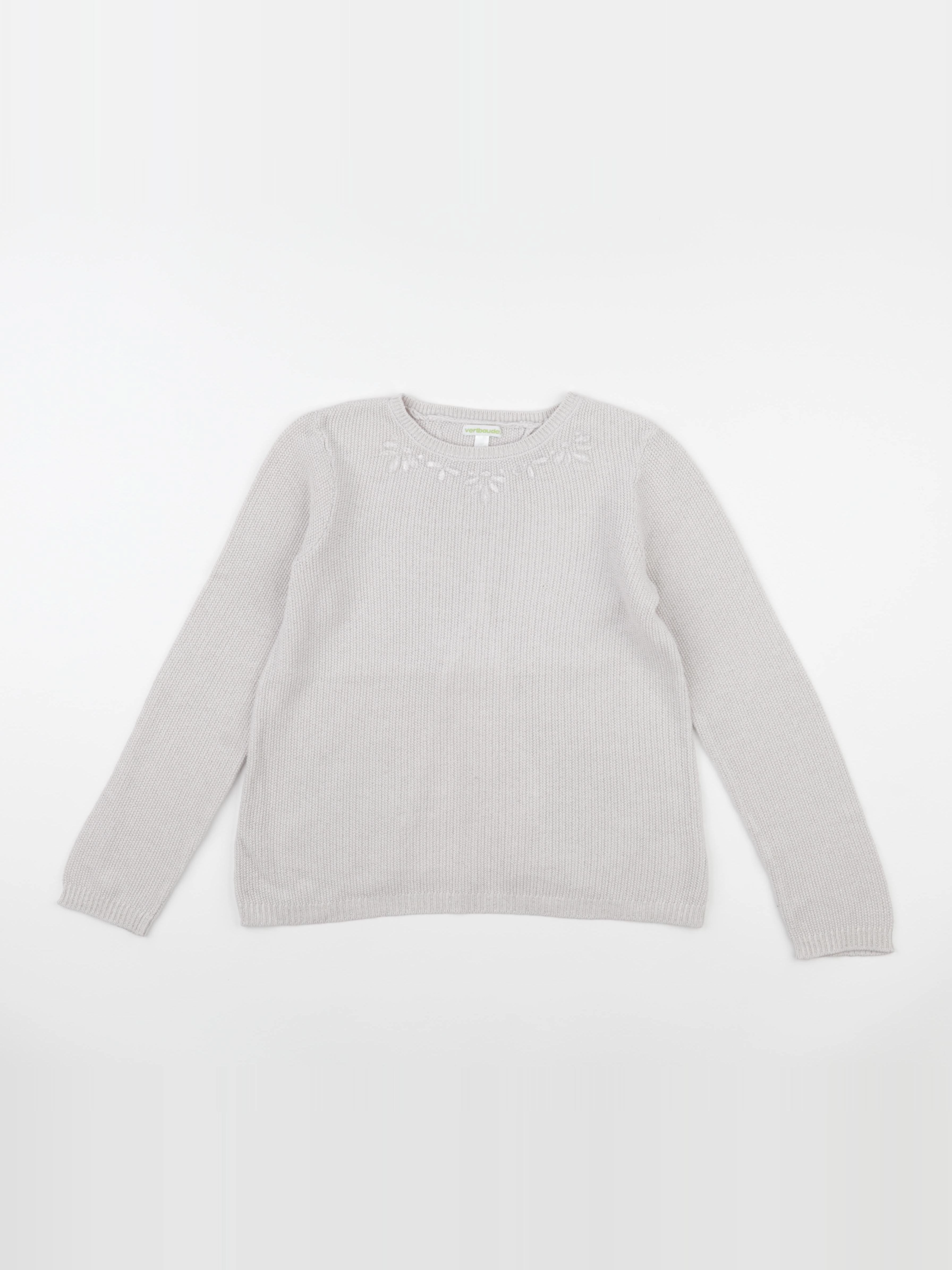 Vertbaudet - pull beige - 10 ans